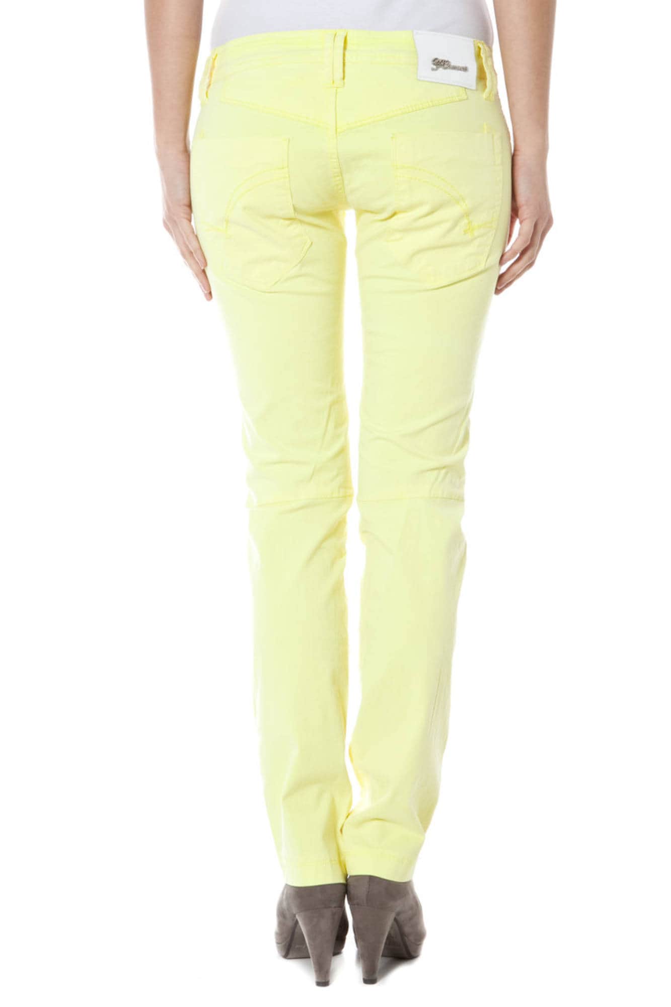 Zuelements amarillo mujer pantalón