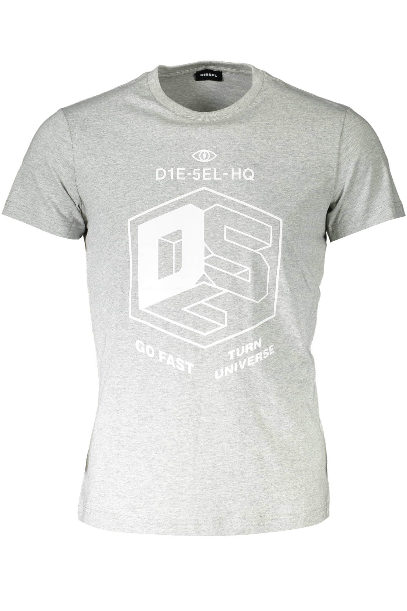 Diesel manga corta t-camisa hombre gris