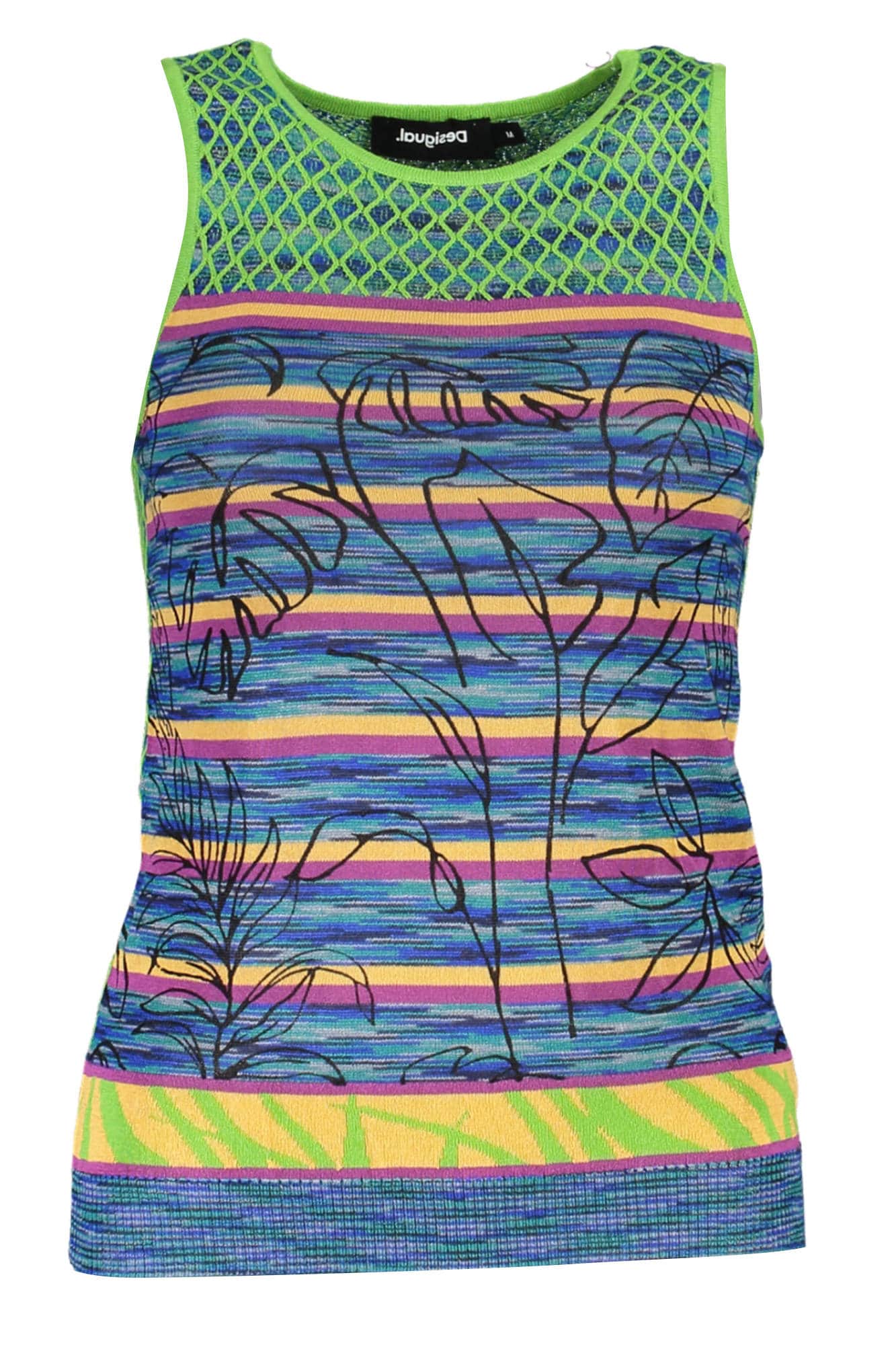 Desigual mujer camiseta de tirantes verde