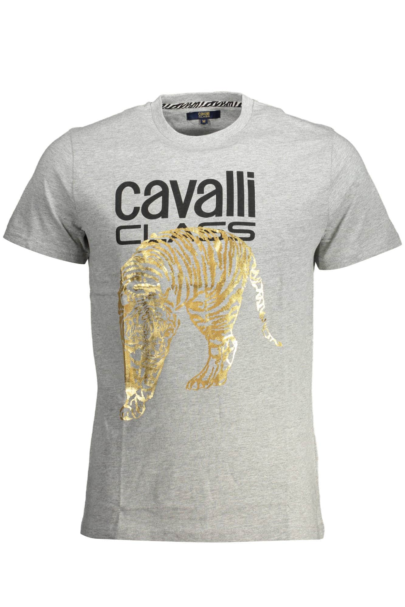 Cavalli Class manga corta t-camisa hombre gris