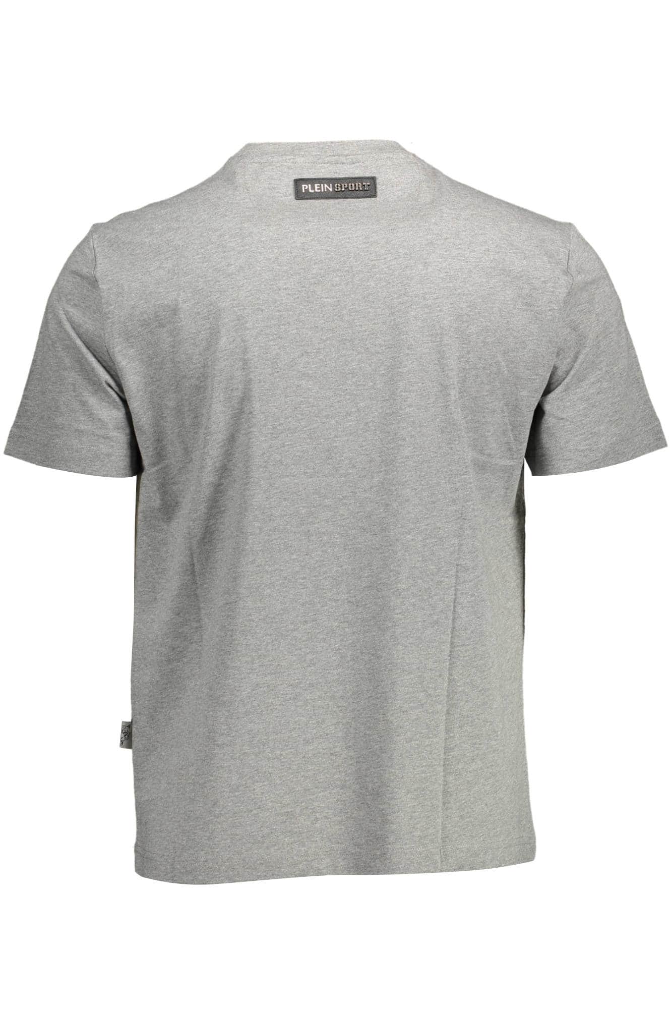 Plein Sport manga corta t-camisa hombre gris