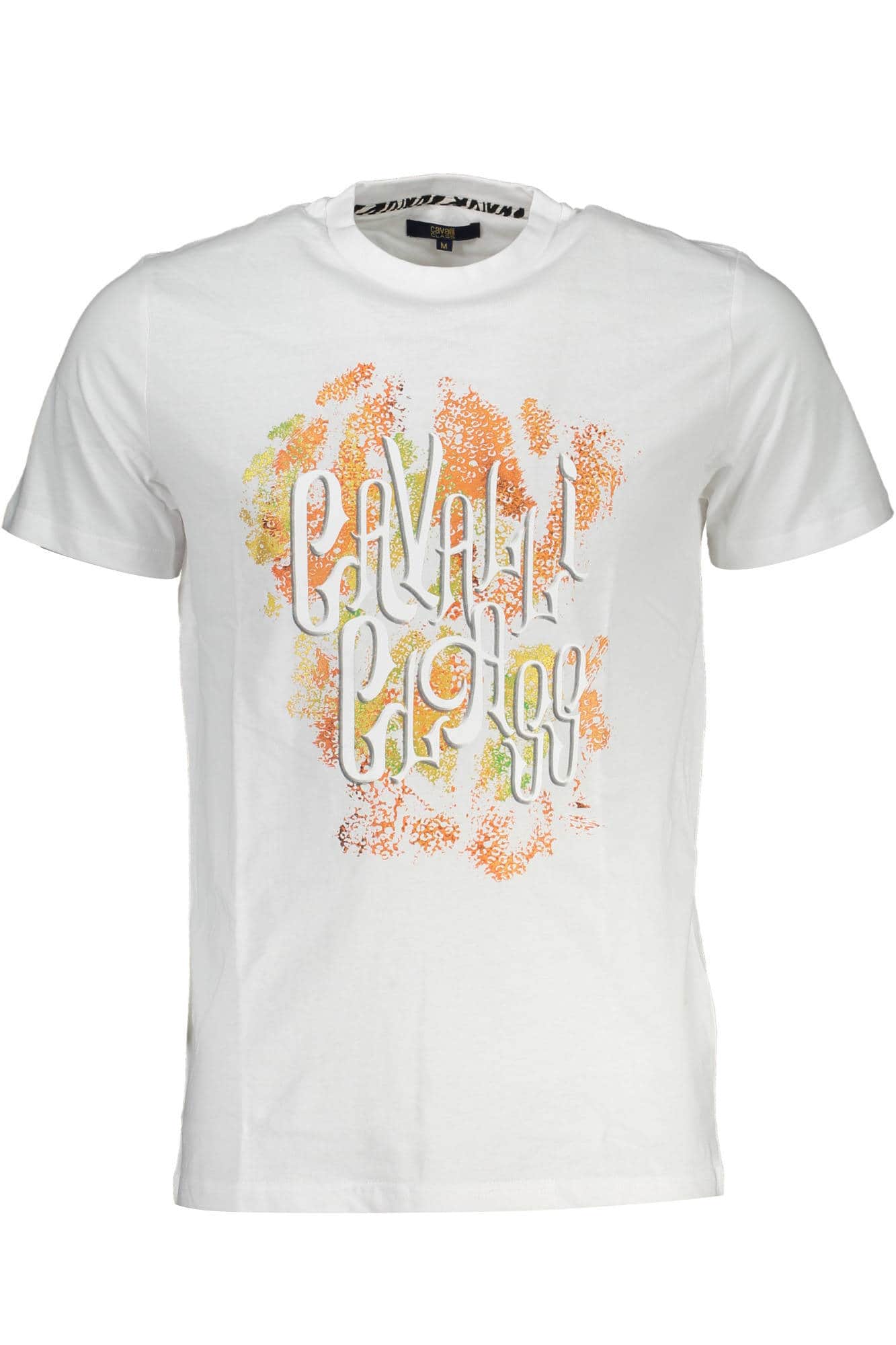 Cavalli Class manga corta t-camisa hombre blanco