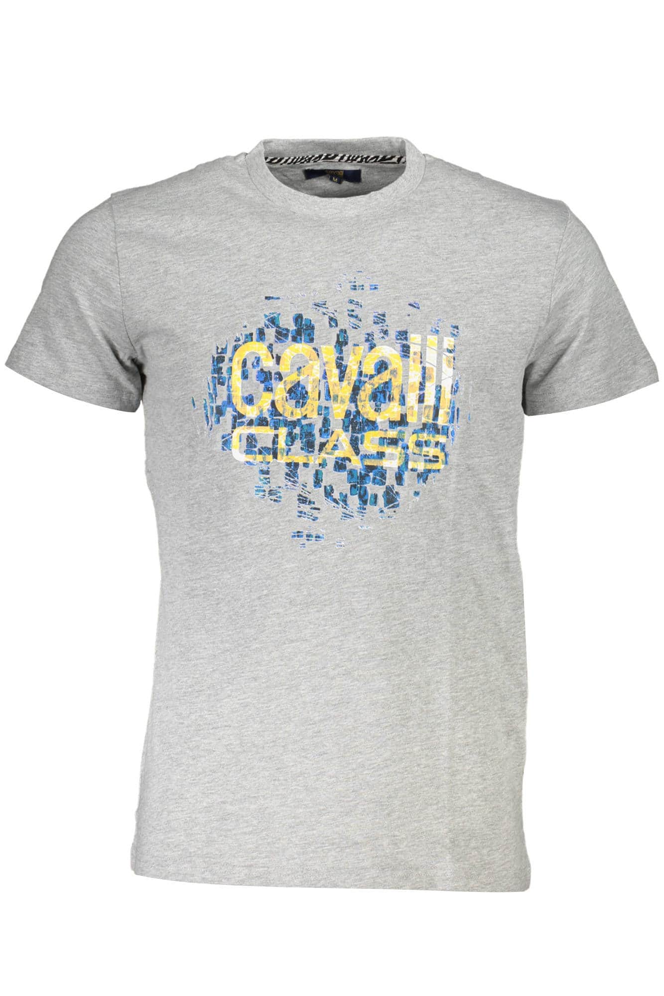 Cavalli Class manga corta t-camisa hombre gris