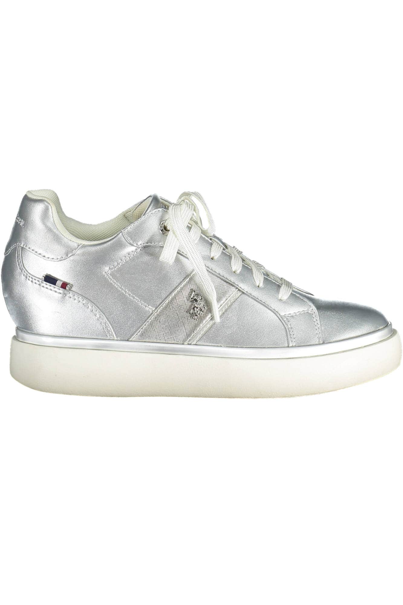 US Polo Assn. mujer zapatillas deportivas plateado