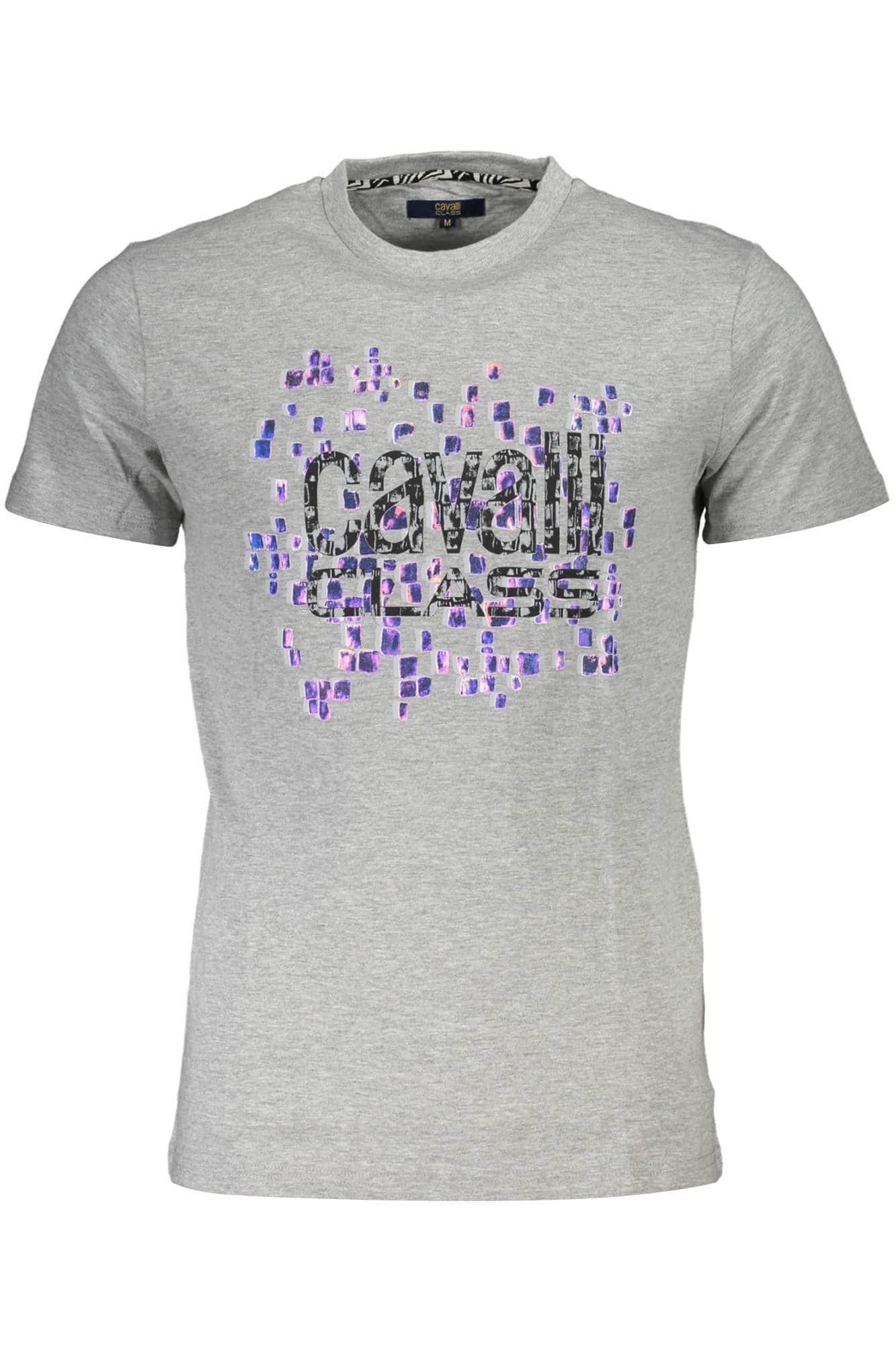 Cavalli Class manga corta t-camisa hombre gris