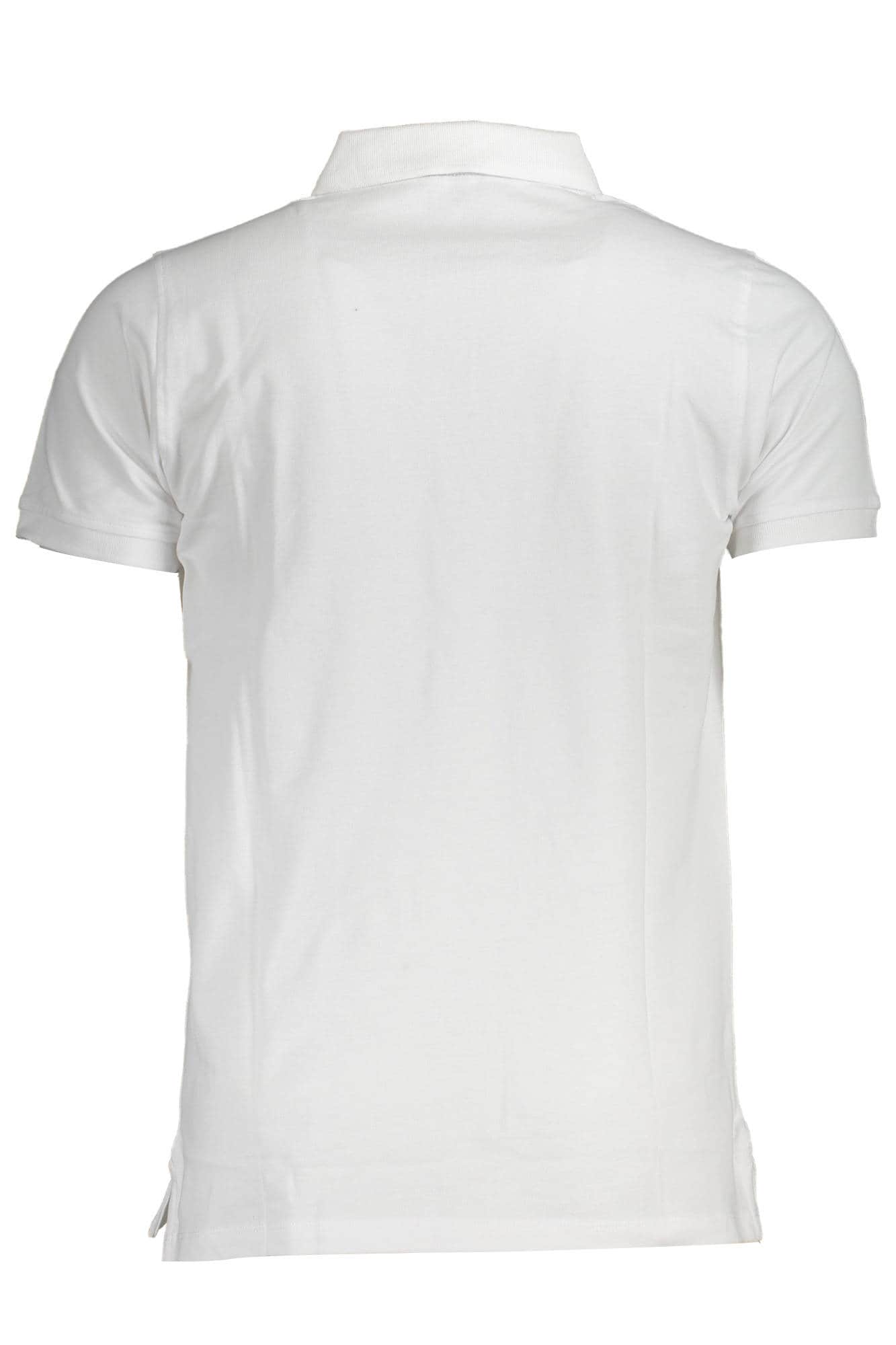 Norway 1963 hombre manga corta polo blanco