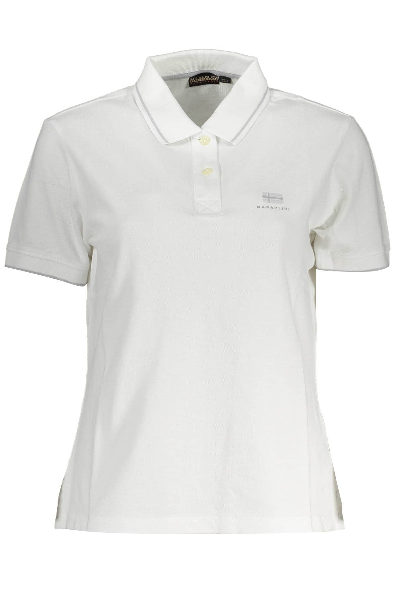 Napapijri polo manga corta mujer blanco