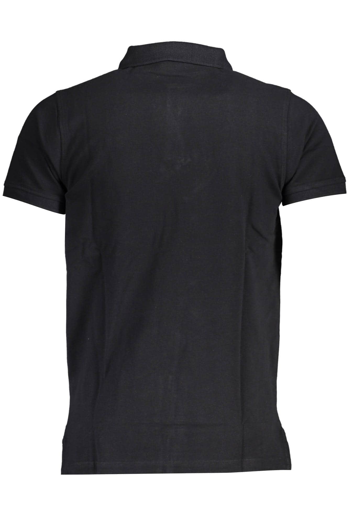 Norway 1963 hombre manga corta polo negro