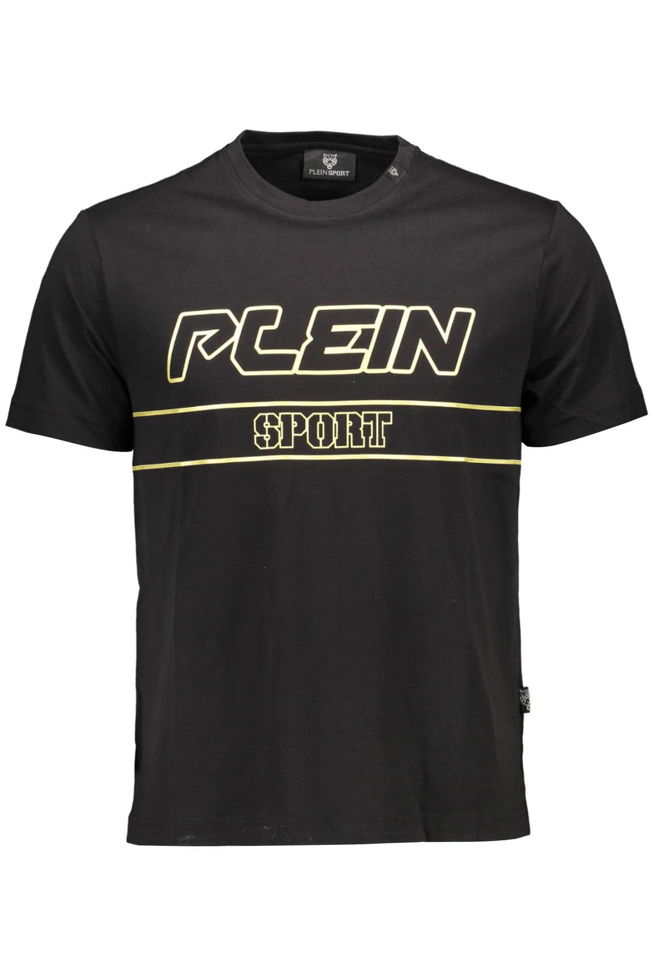 Plein Sport manga corta t-camisa hombre negro