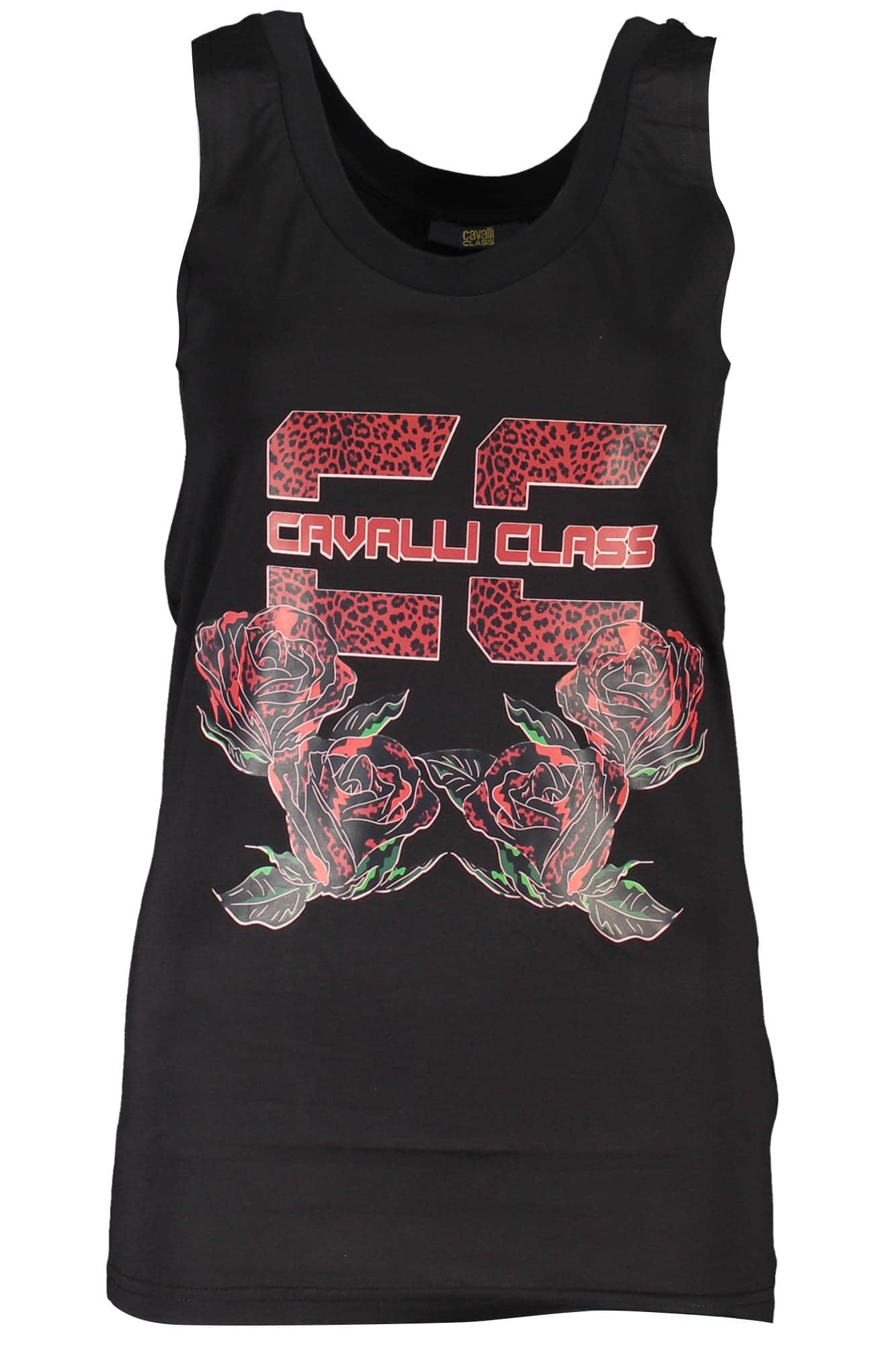 Cavalli Class mujer camiseta de tirantes negro