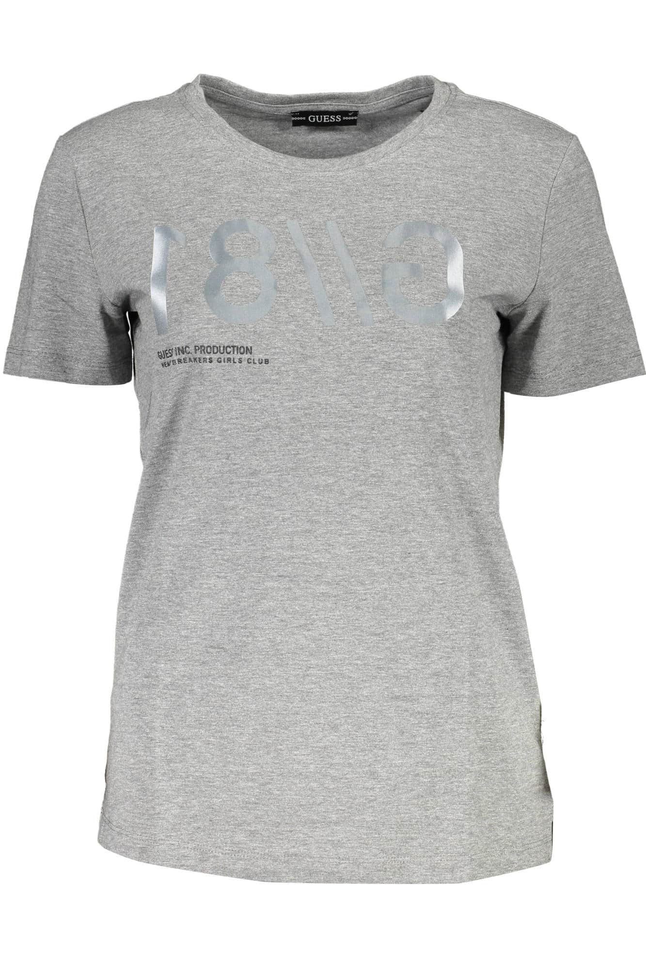 Guess vaqueros manga corta t-camisa mujer gris