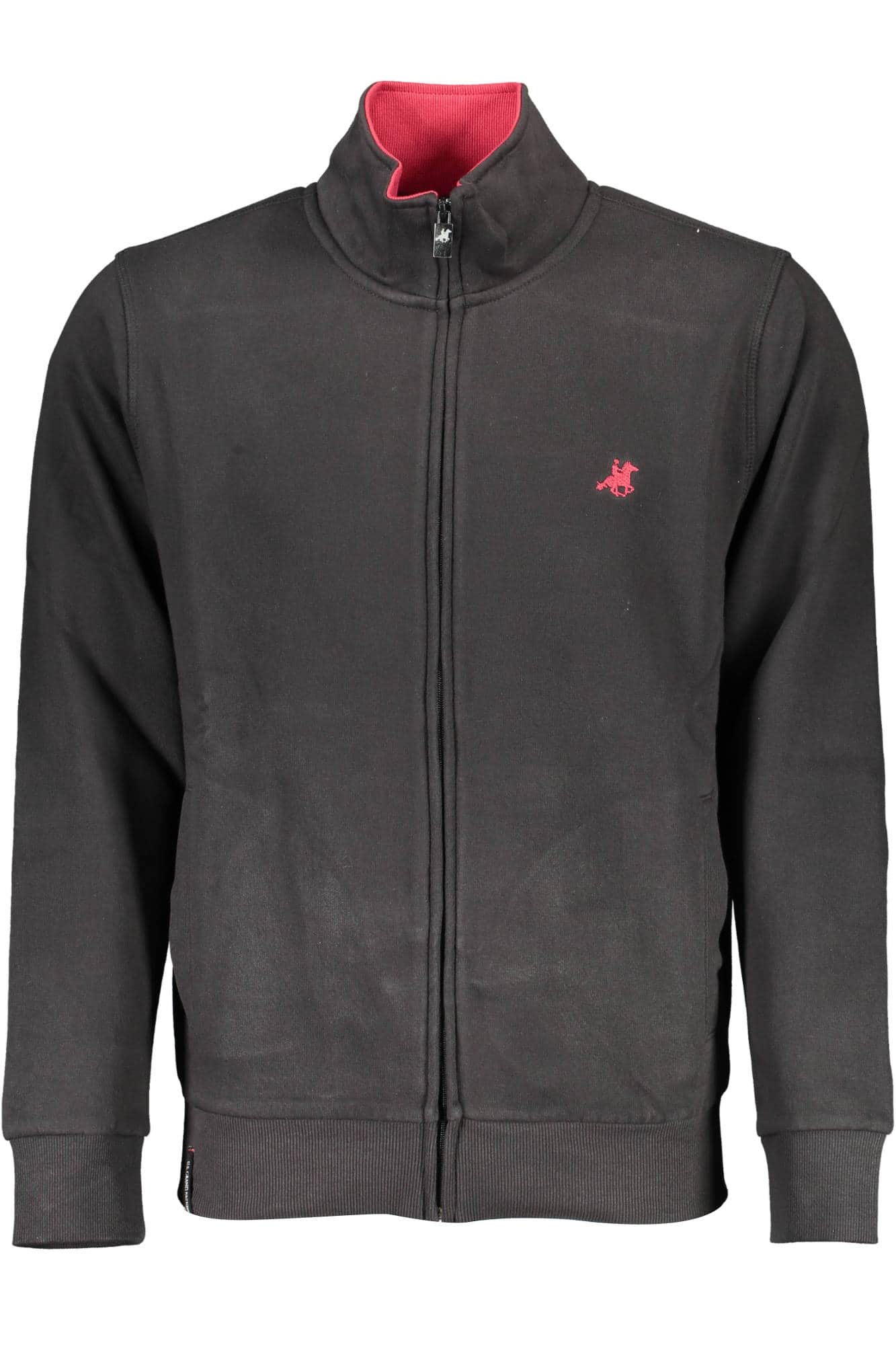 US Grand hombre negro con cremallera sudadera