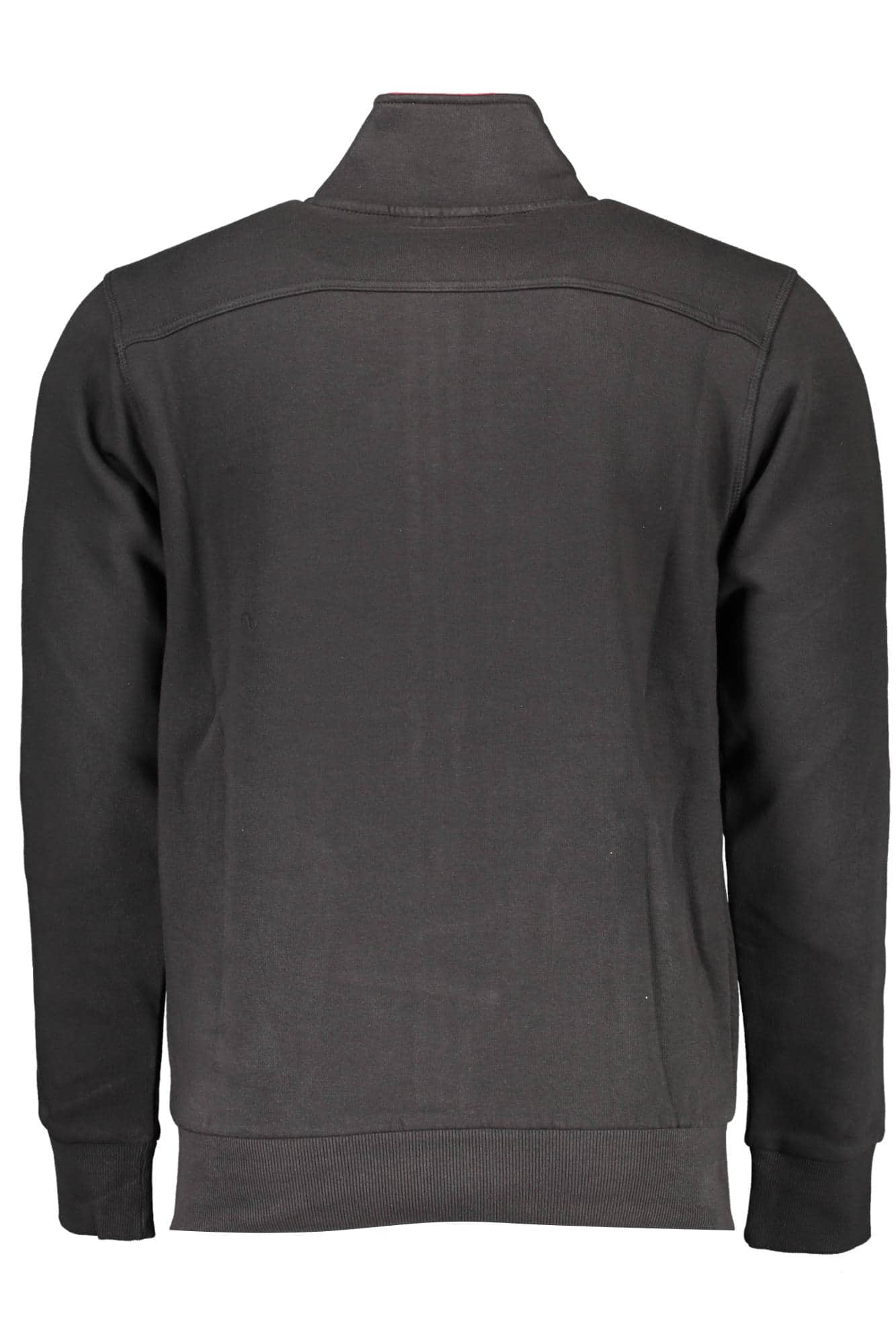 US Grand hombre negro con cremallera sudadera