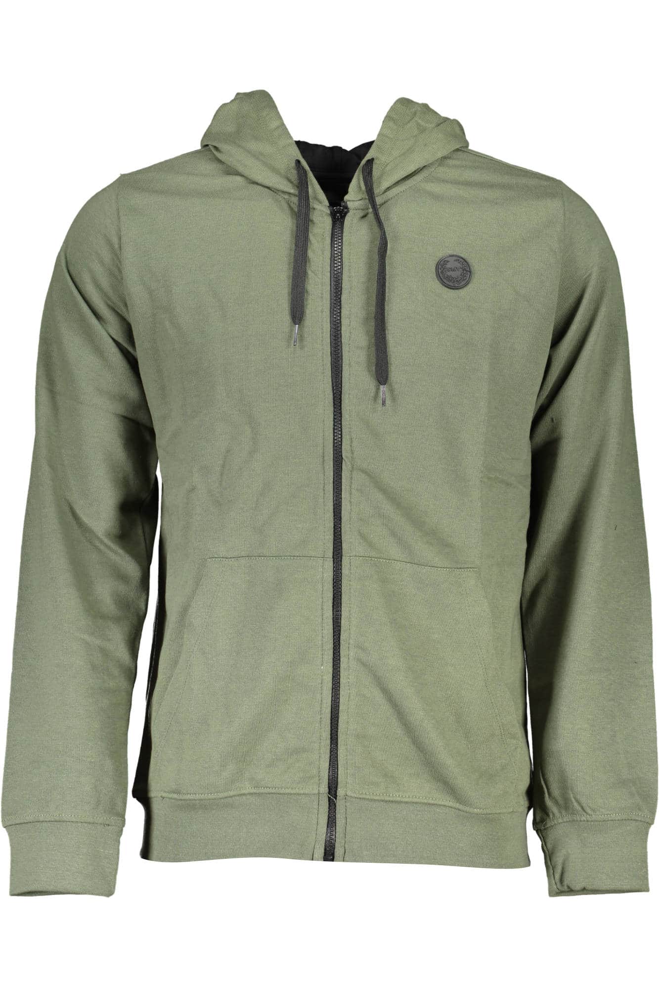 Gian Marco Venturi hombre con cremallera sudadera verde