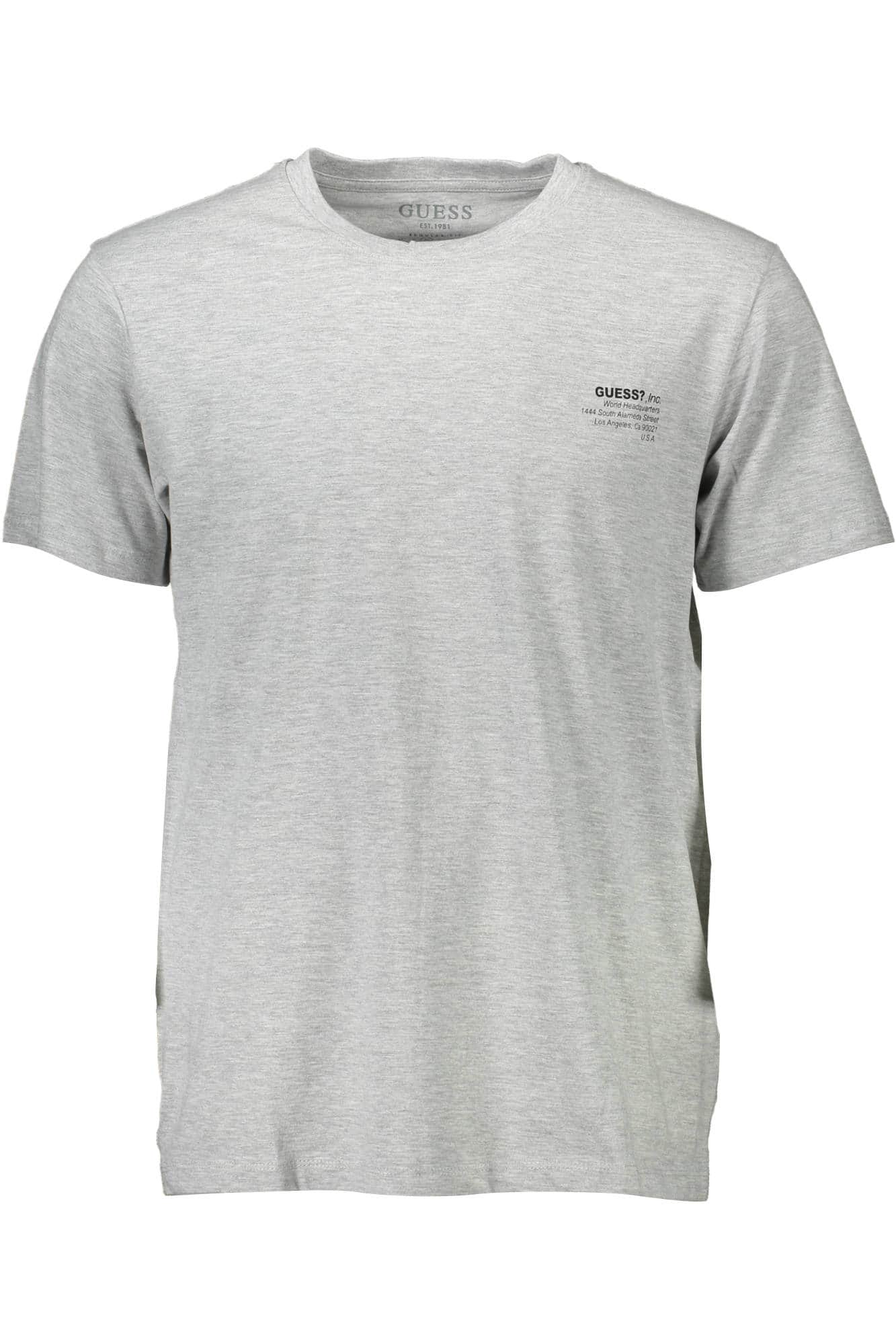 Guess vaqueros manga corta t-camisa hombre gris