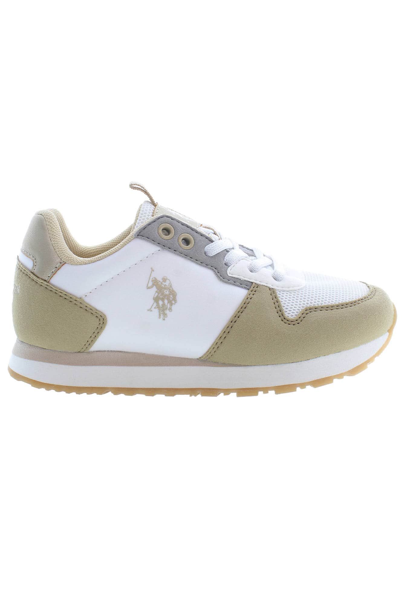 US Polo Assn. niñas beige zapatillas deportivas
