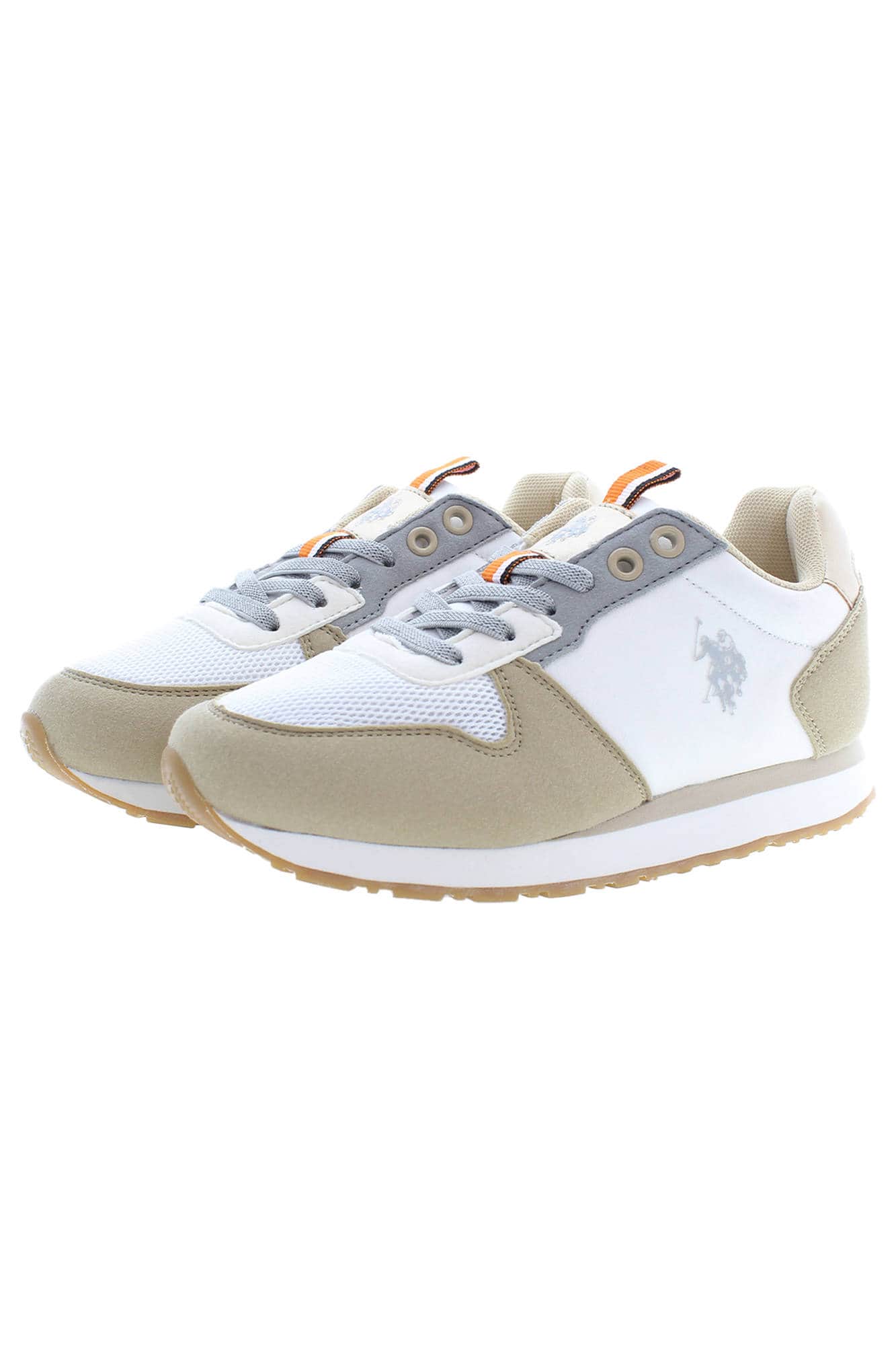US Polo Assn. niñas beige zapatillas deportivas