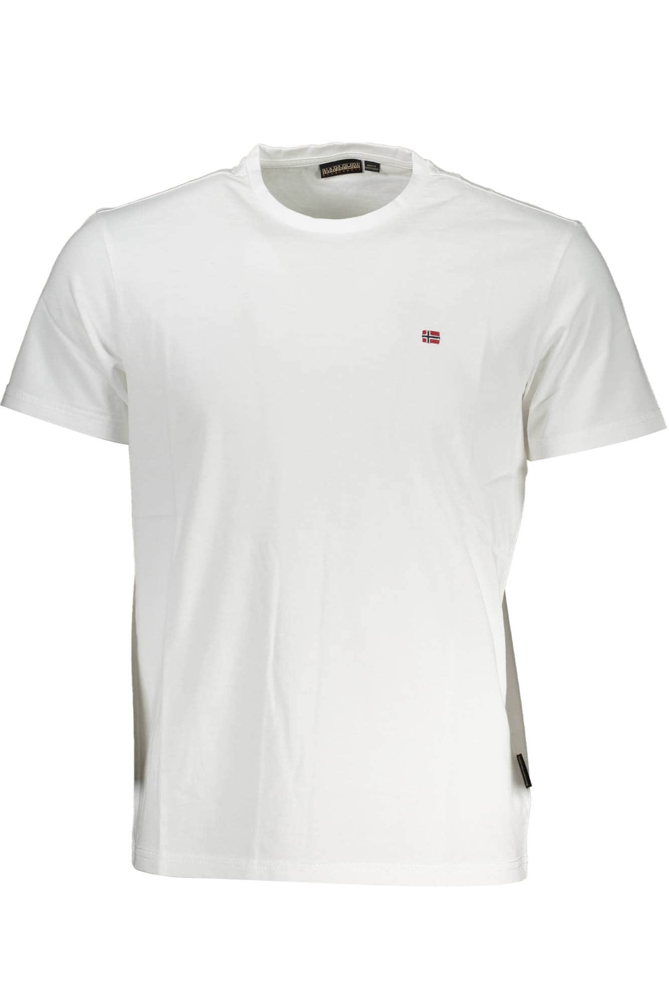 Napapijri manga corta t-camisa hombre blanco