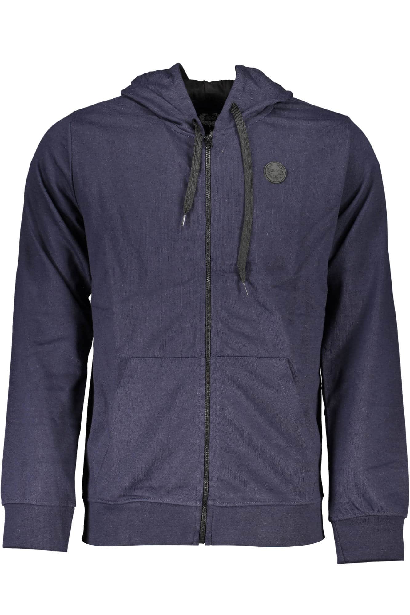Gian Marco Venturi hombre azul con cremallera sudadera