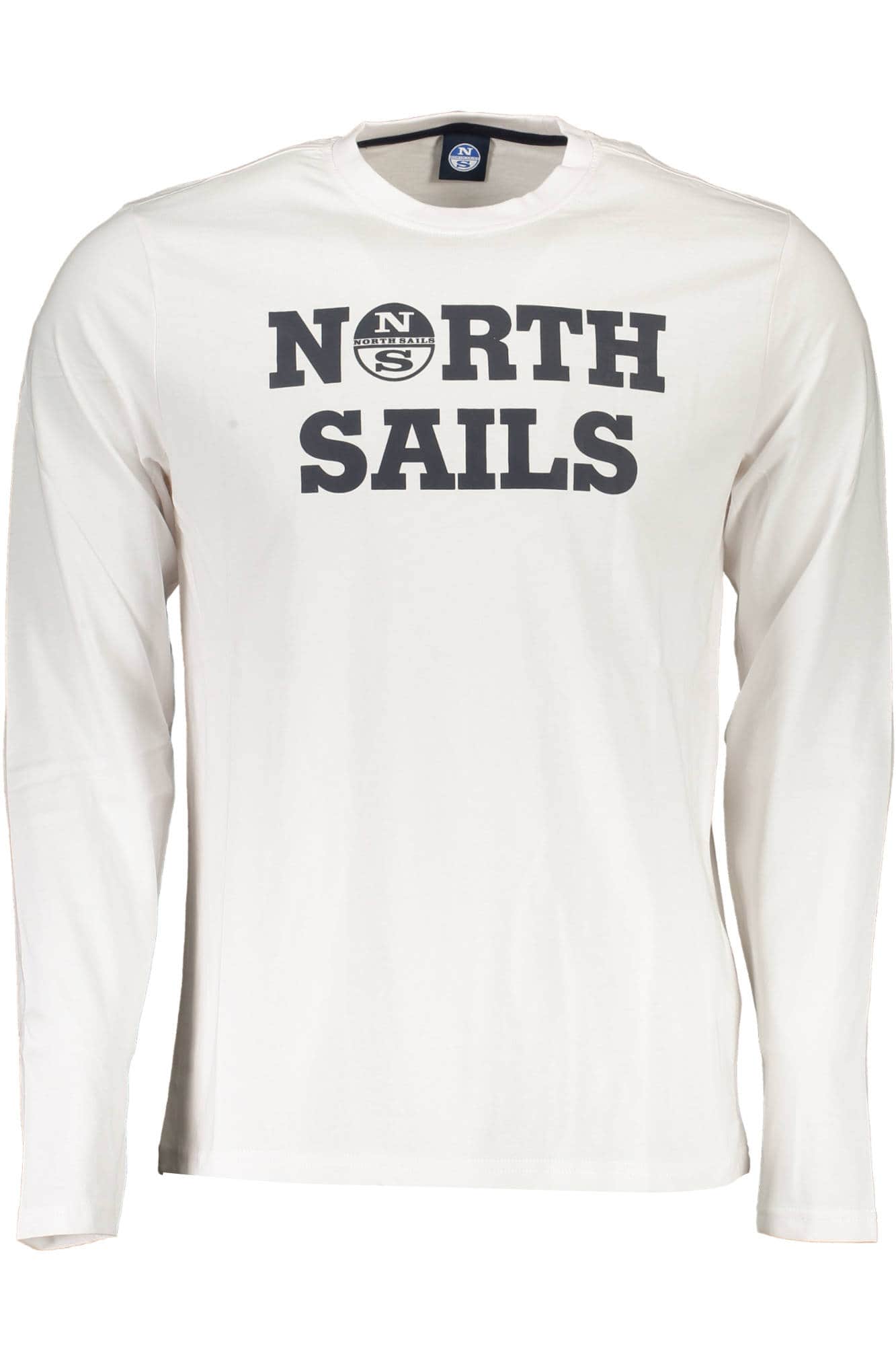 North Sails manga larga t-camisa hombre blanco