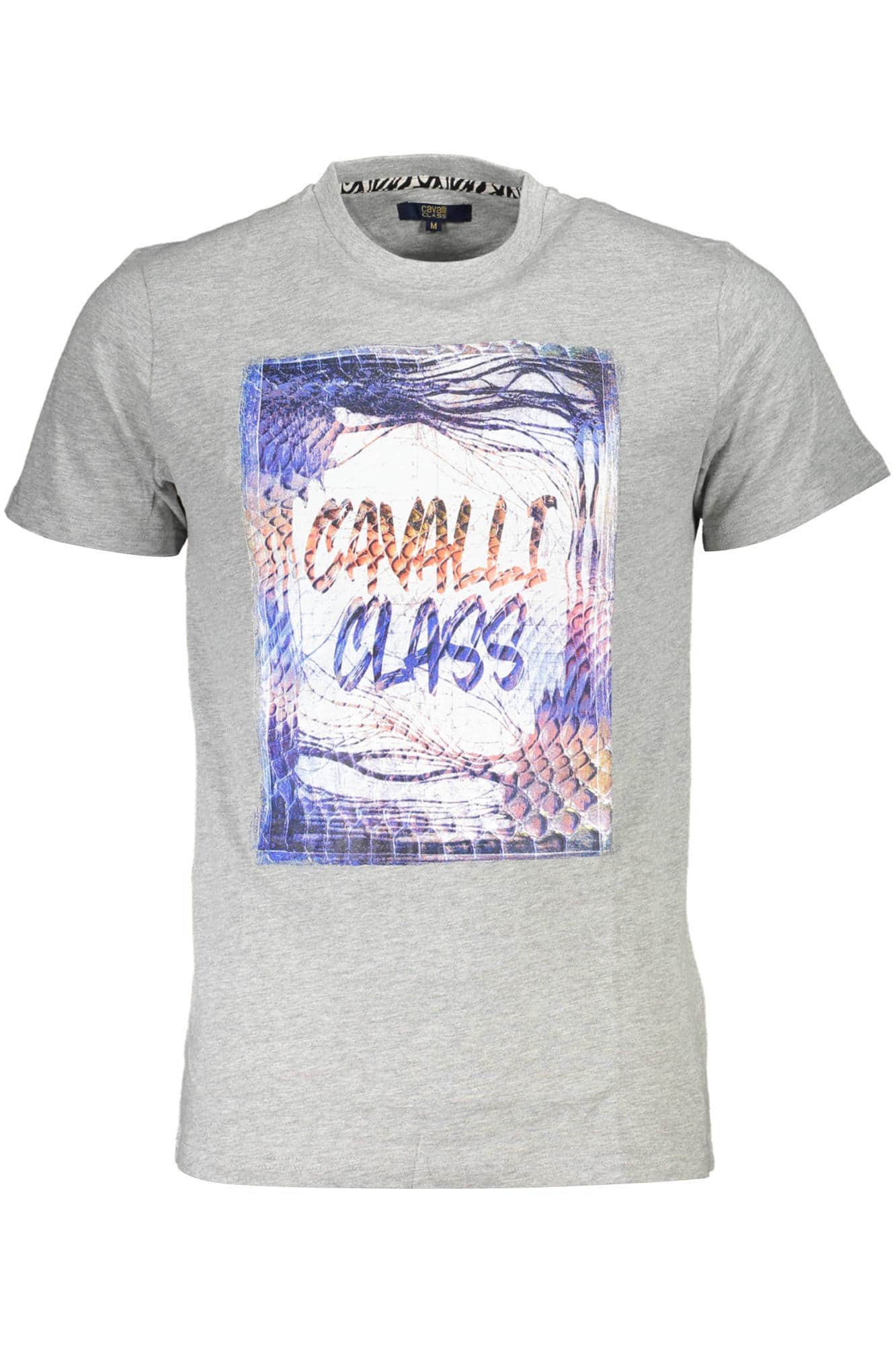 Cavalli Class manga corta t-camisa hombre gris