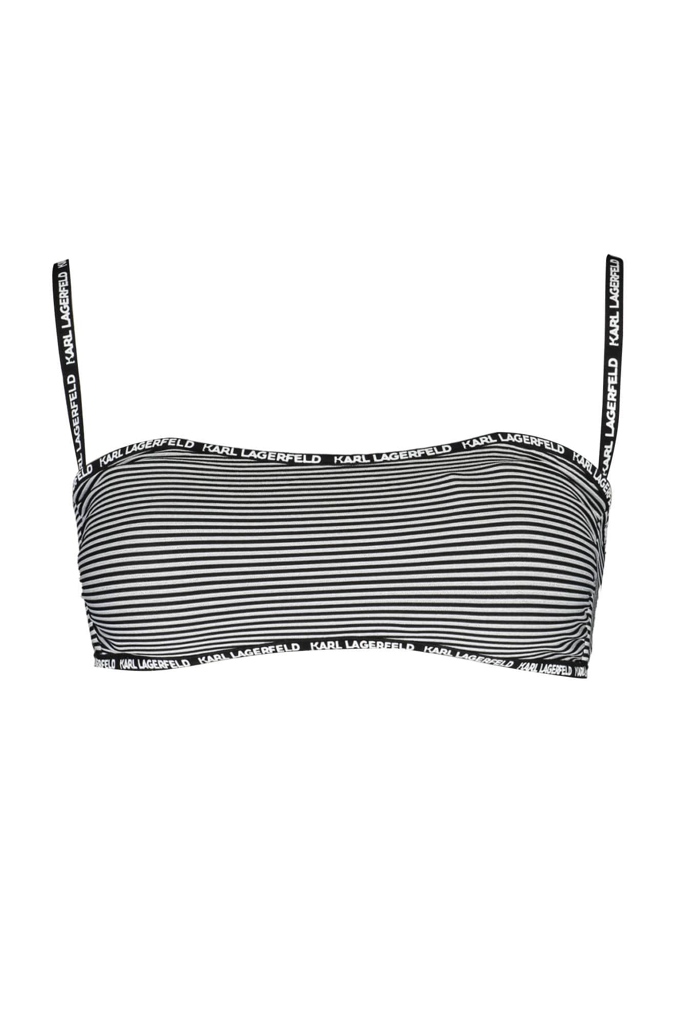 Karl Lagerfeld ropa de baño top de bikini mujer negro