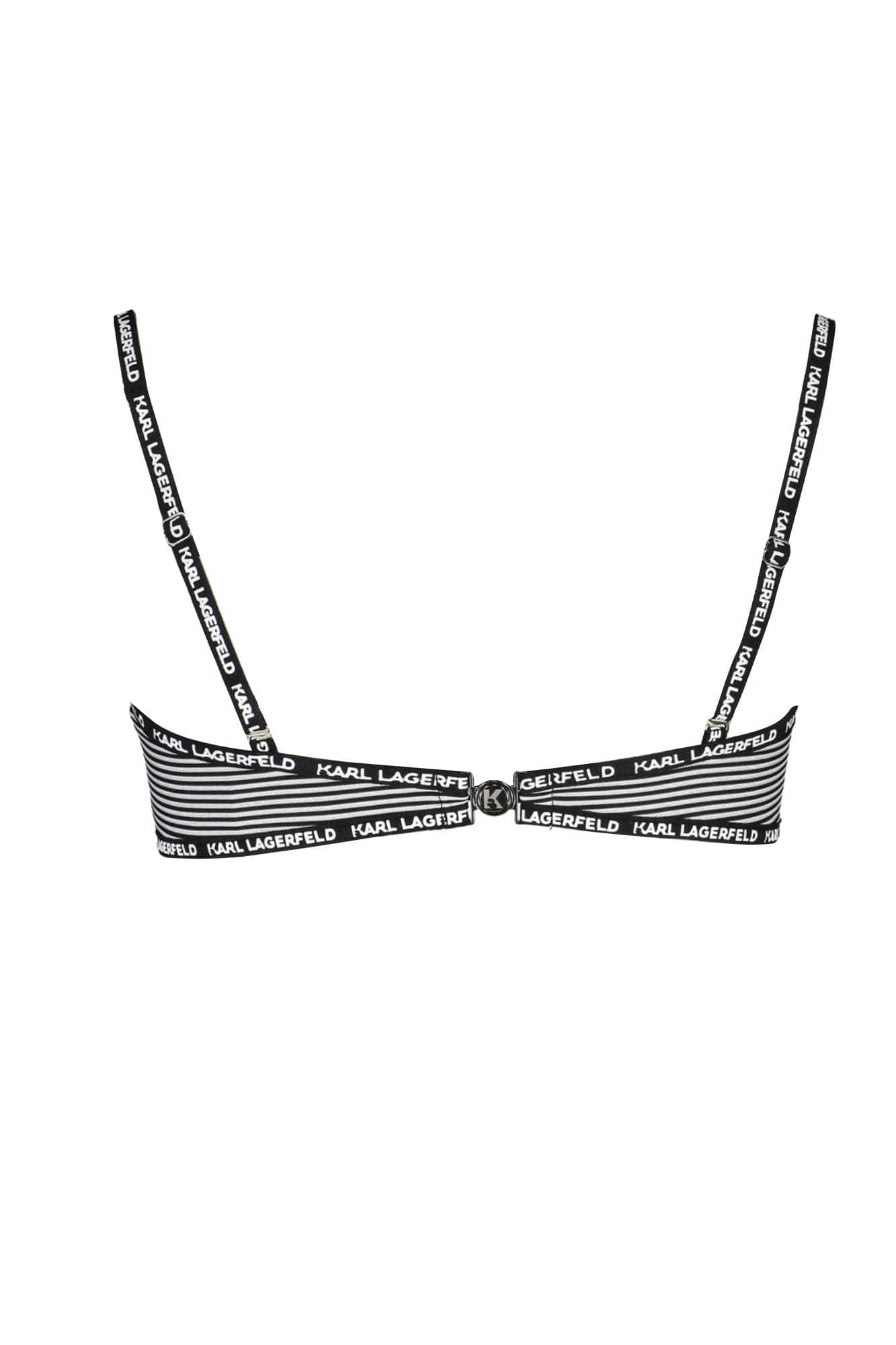 Karl Lagerfeld ropa de baño top de bikini mujer negro