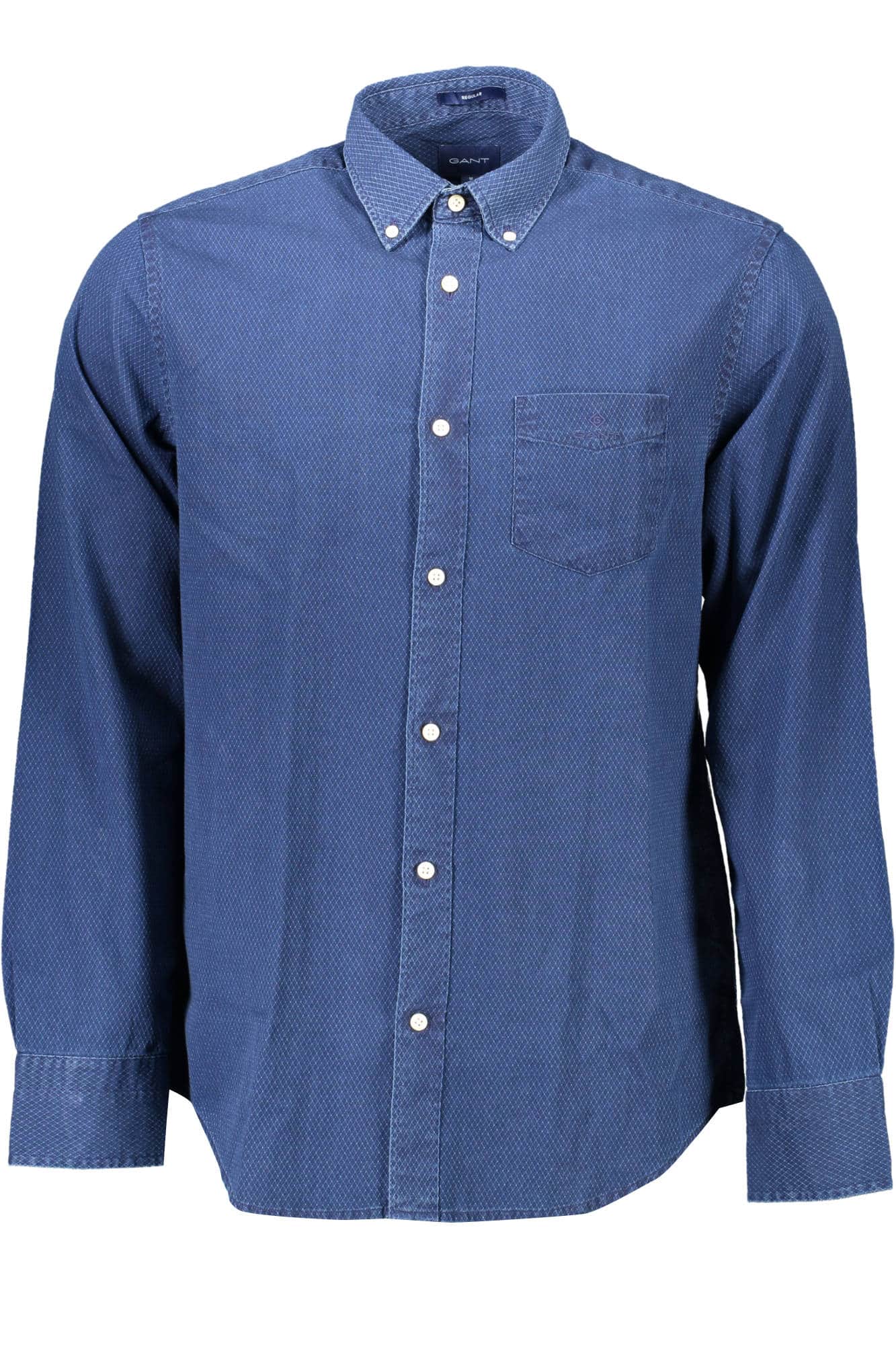 Gant manga larga camisa hombre azul