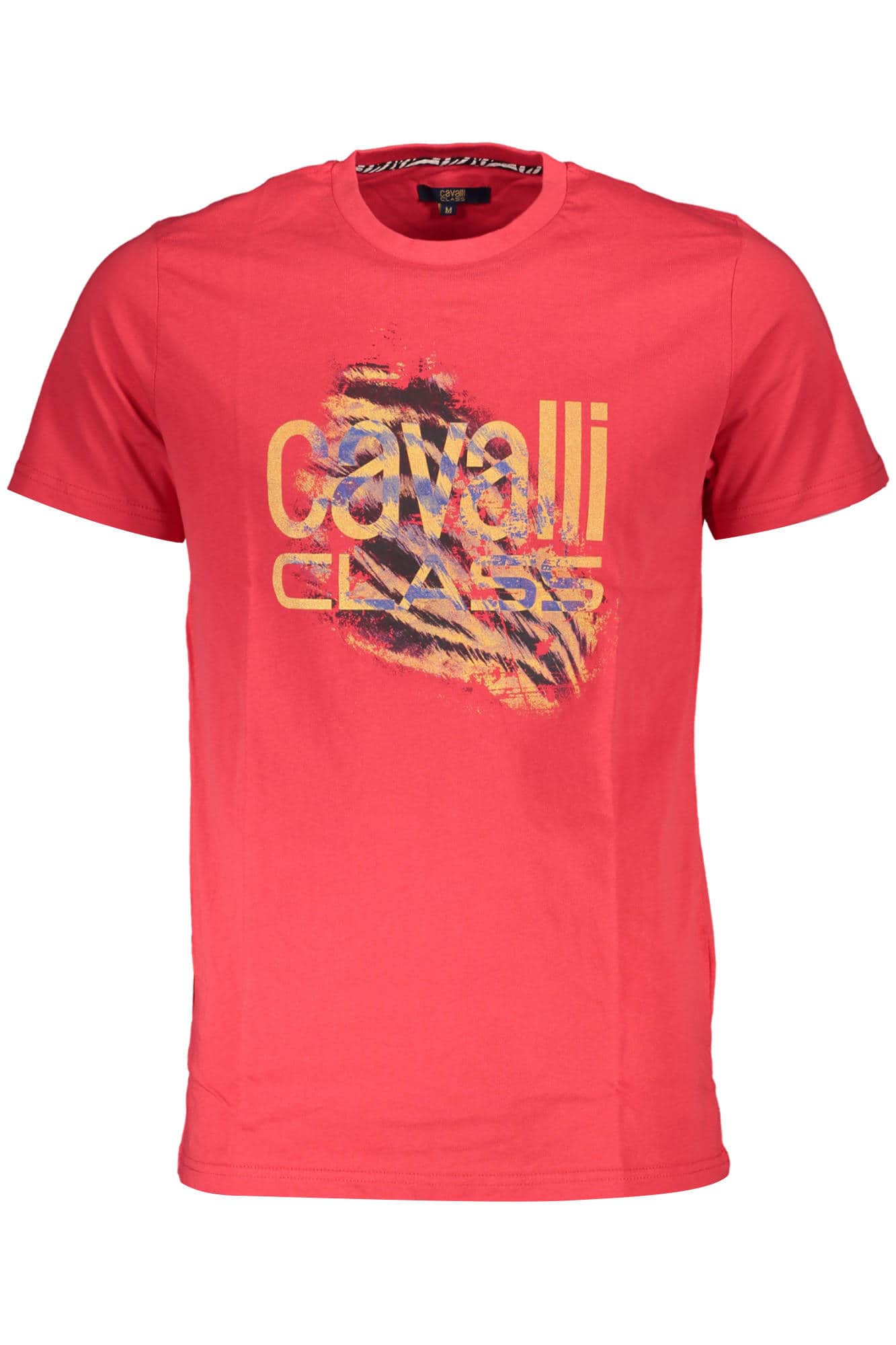 Cavalli Class manga corta t-camisa hombre rojo