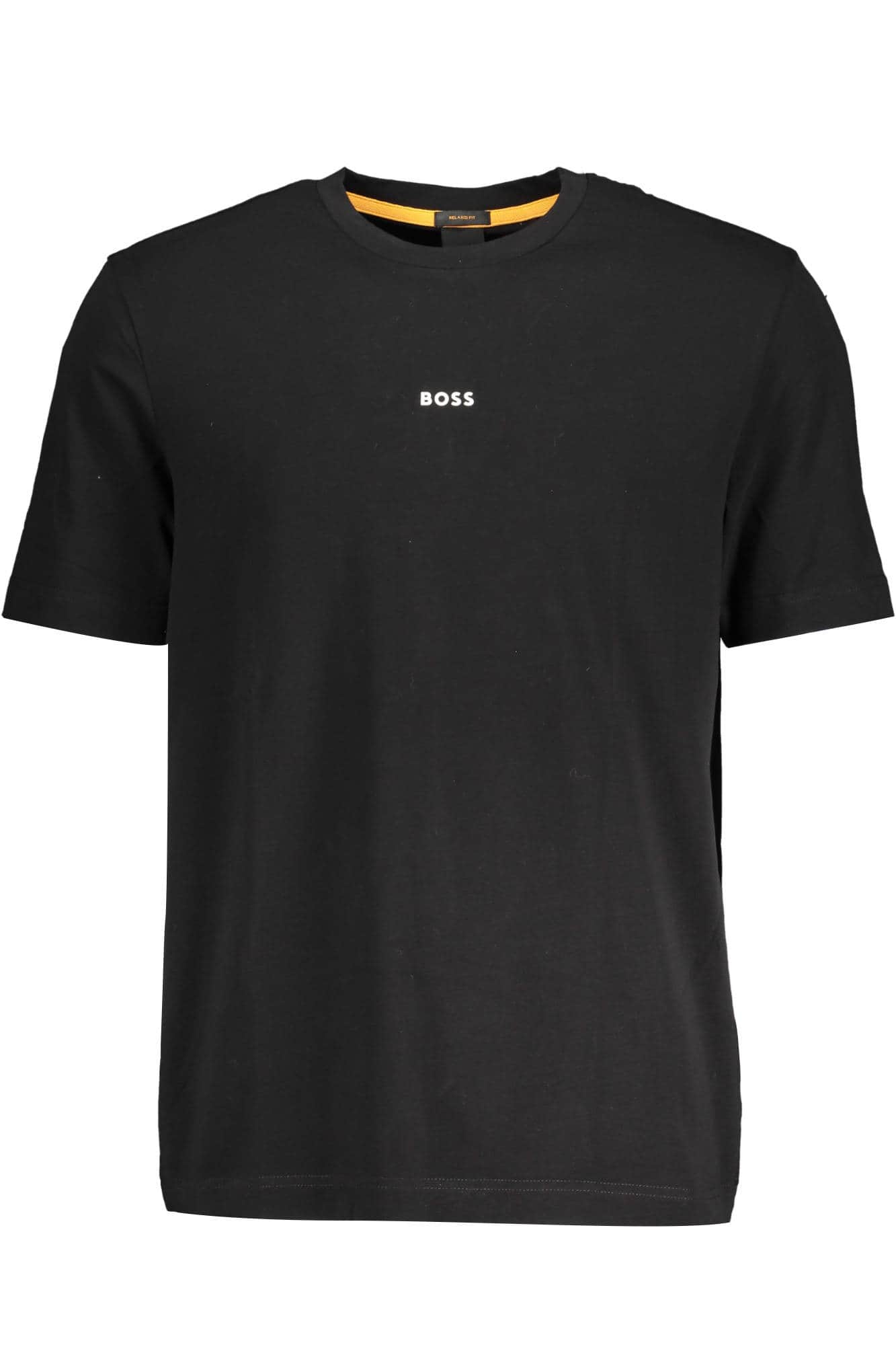 Boss manga corta t-camisa hombre negro