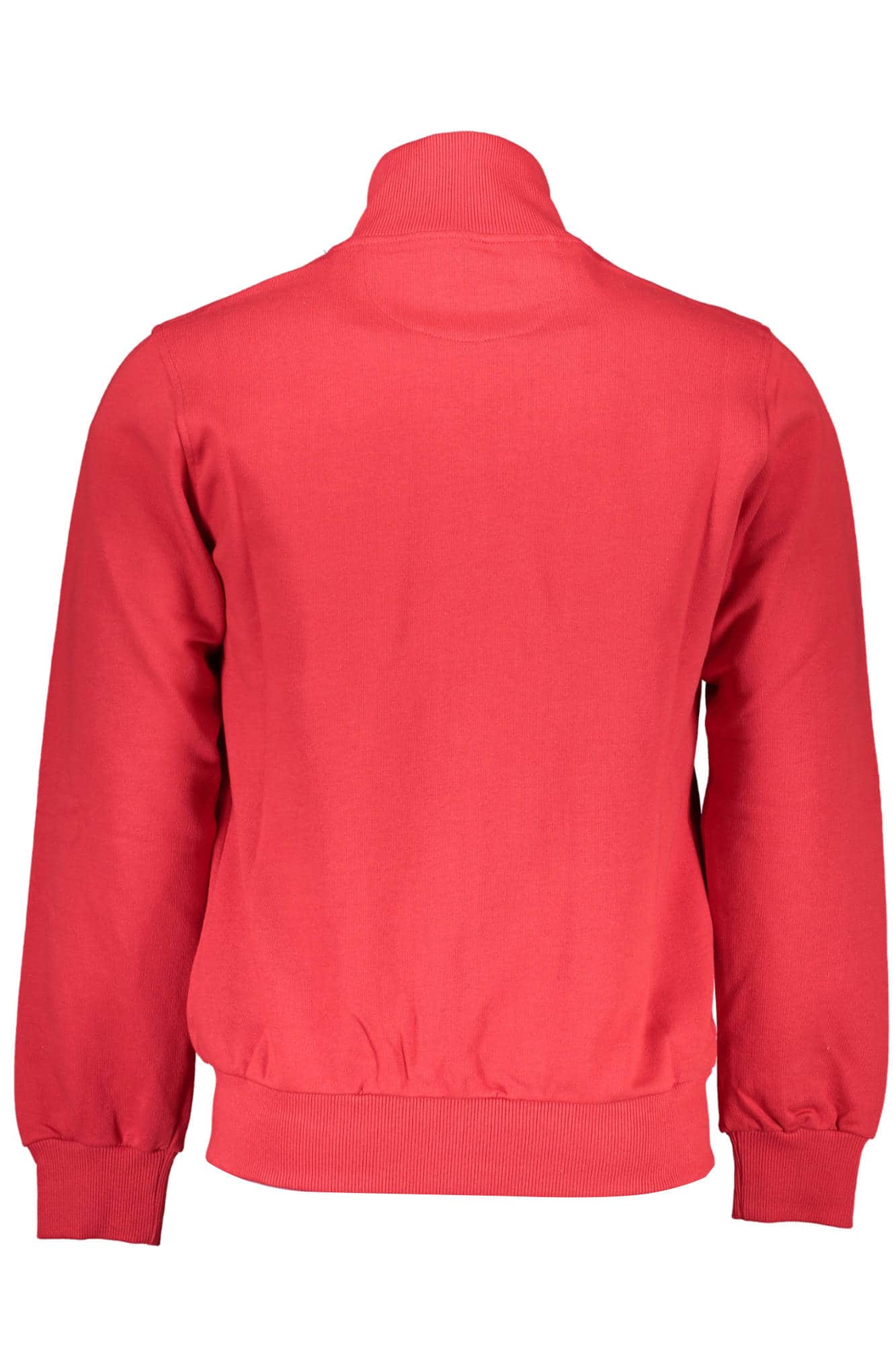 La Martina rojo hombre con cremallera sudadera