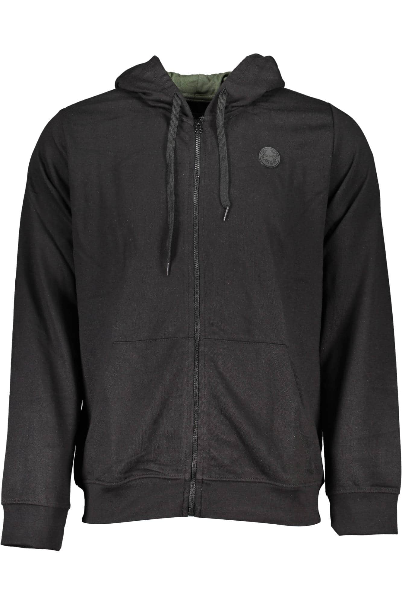 Gian Marco Venturi hombre negro con cremallera sudadera