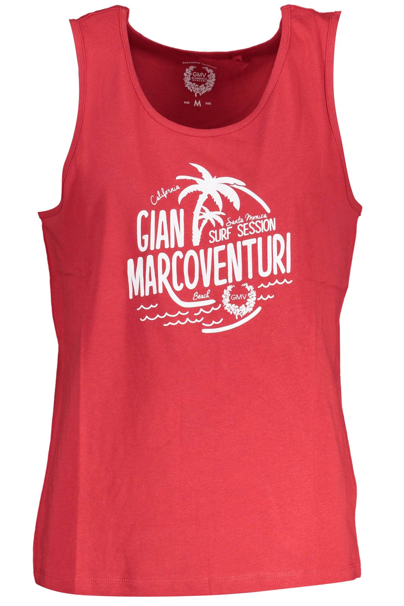 Gian Marco Venturi hombre rojo camiseta de tirantes