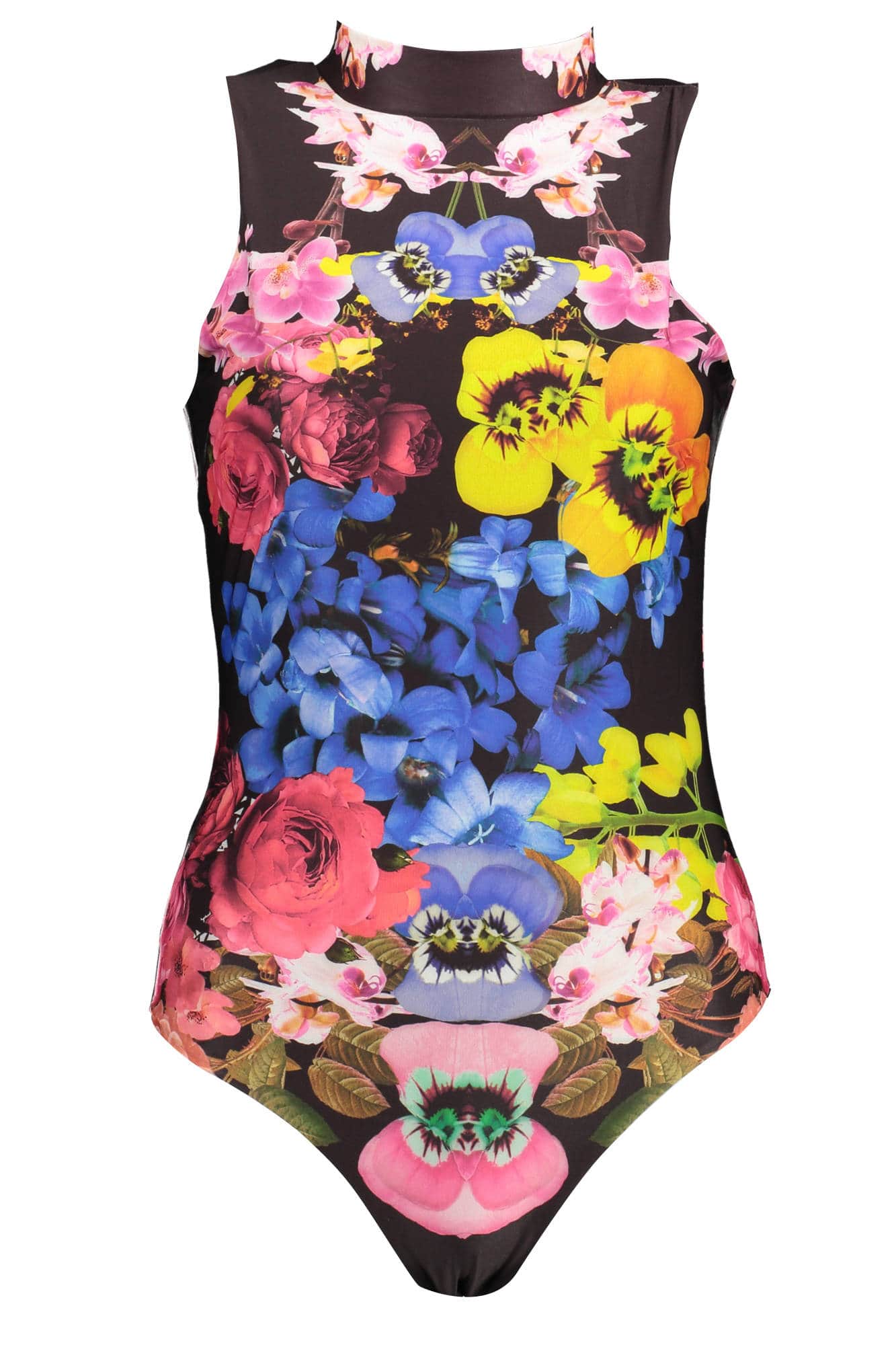 Desigual mujer negro camiseta de tirantes body