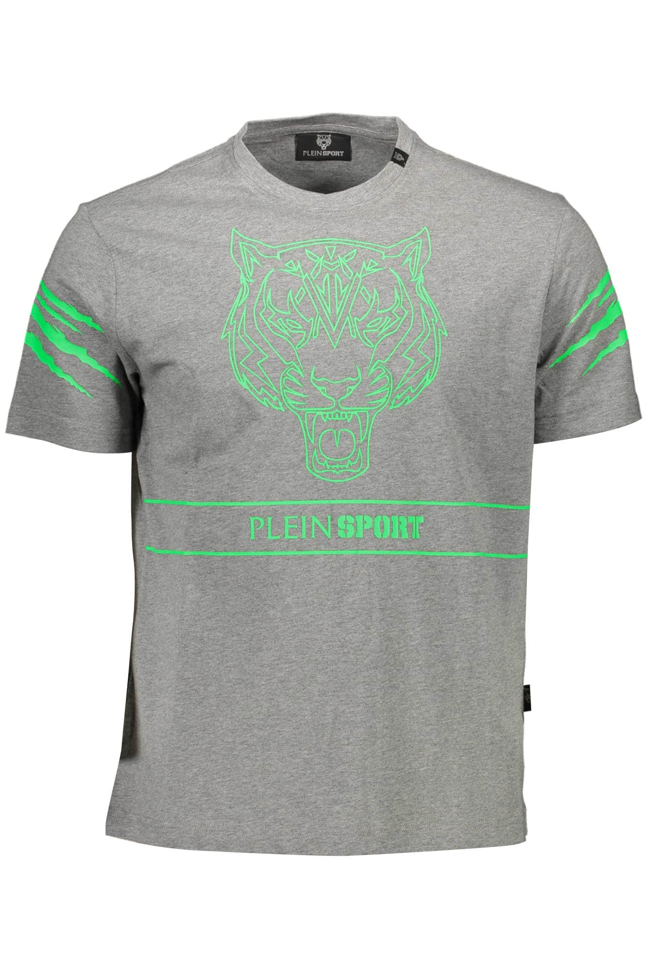 Plein Sport manga corta t-camisa hombre gris