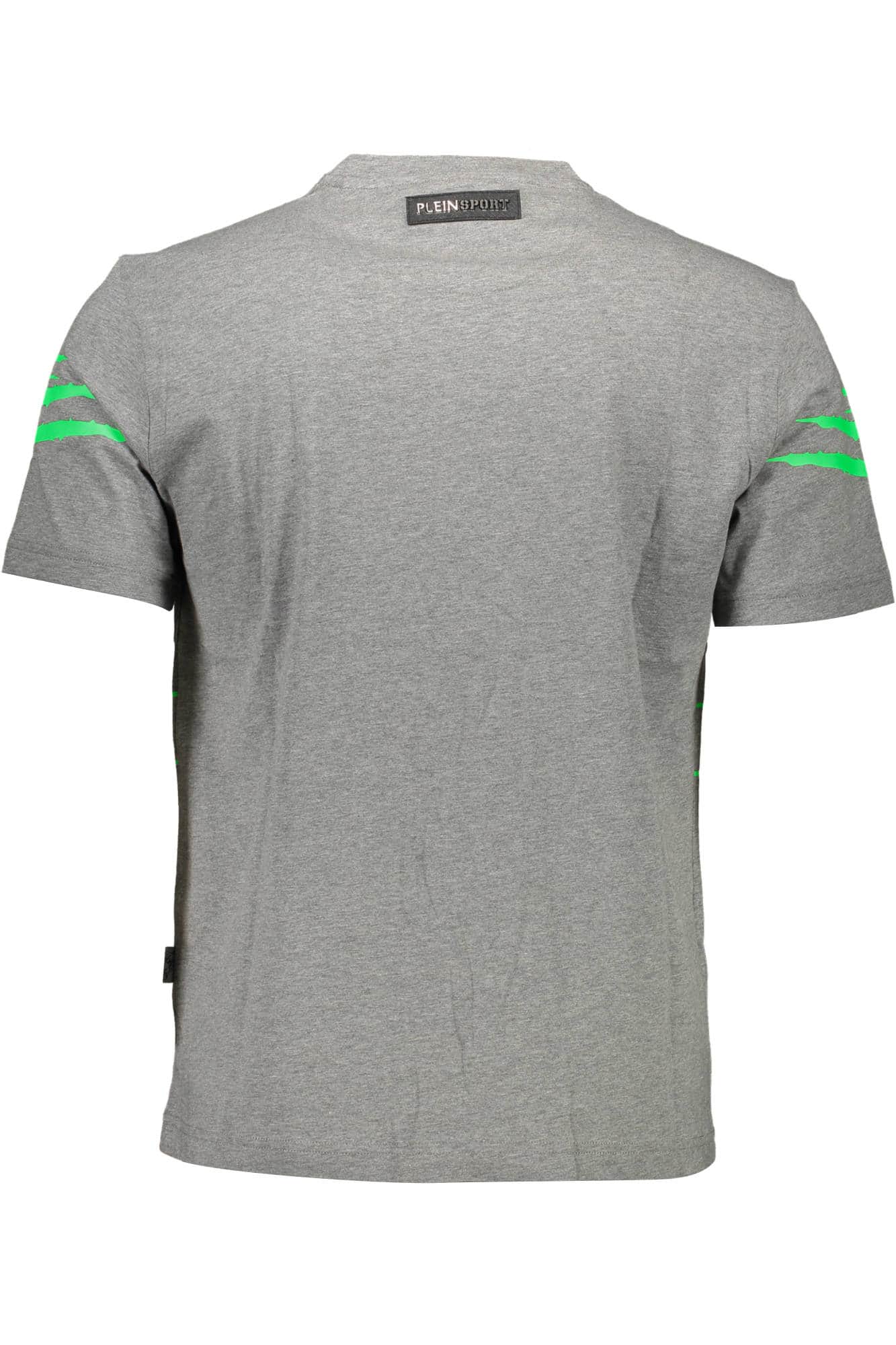 Plein Sport manga corta t-camisa hombre gris