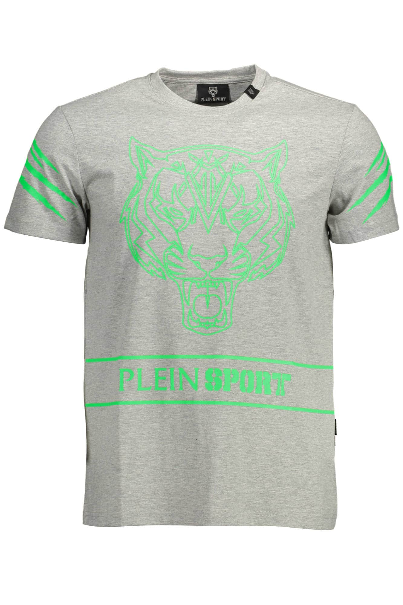 Plein Sport manga corta t-camisa hombre gris