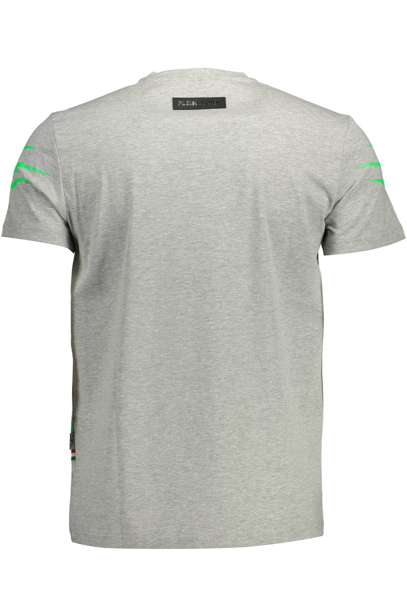 Plein Sport manga corta t-camisa hombre gris