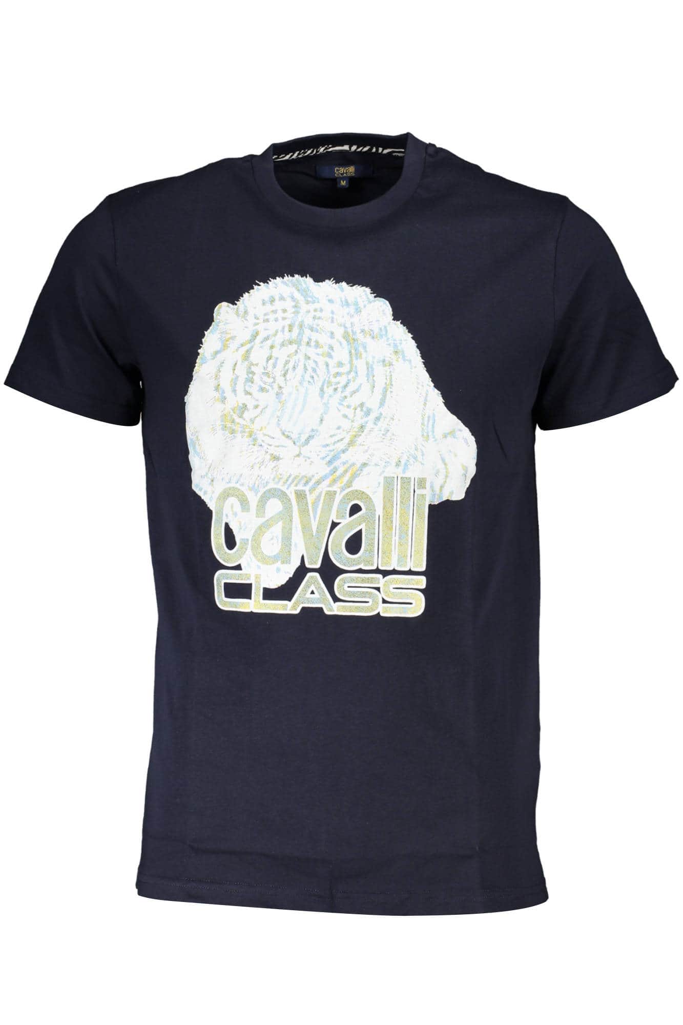 Cavalli Class manga corta t-camisa hombre azul