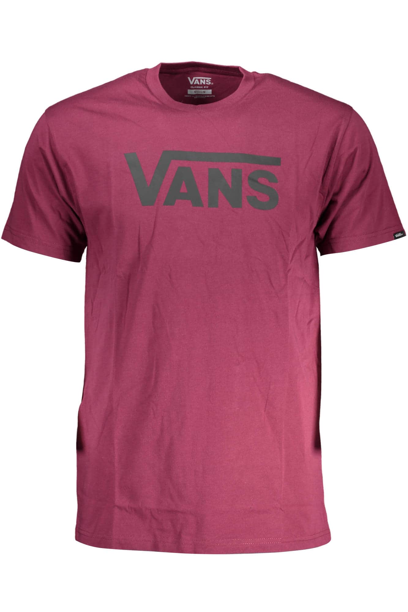 Vans manga corta t-camisa hombre morado