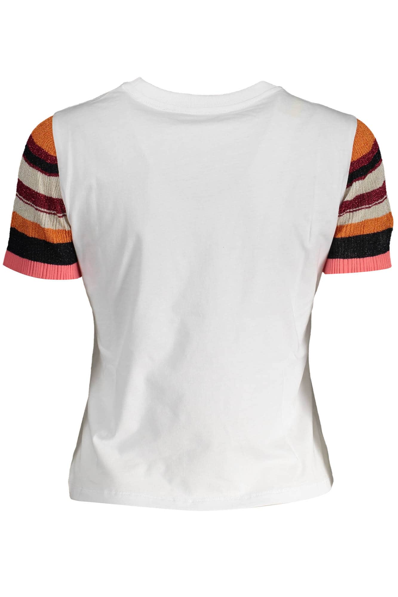 Desigual manga corta t-camisa mujer blanco