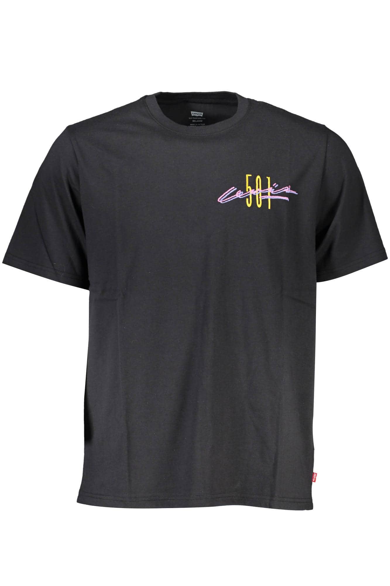 Levi's manga corta t-camisa hombre negro