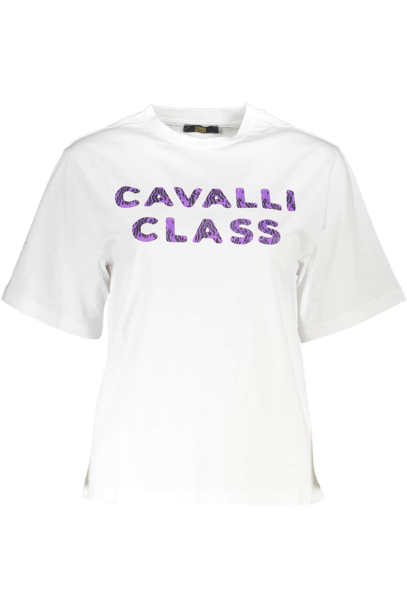 Cavalli Class manga corta t-camisa mujer blanco