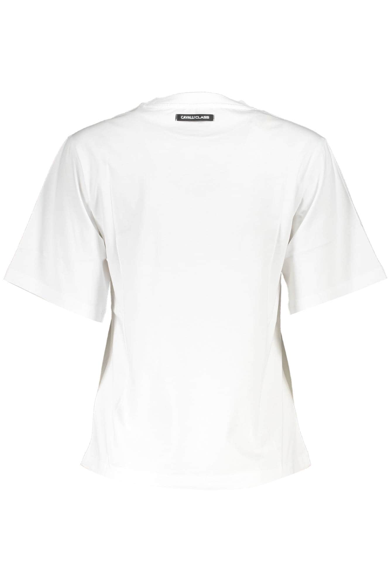 Cavalli Class manga corta t-camisa mujer blanco
