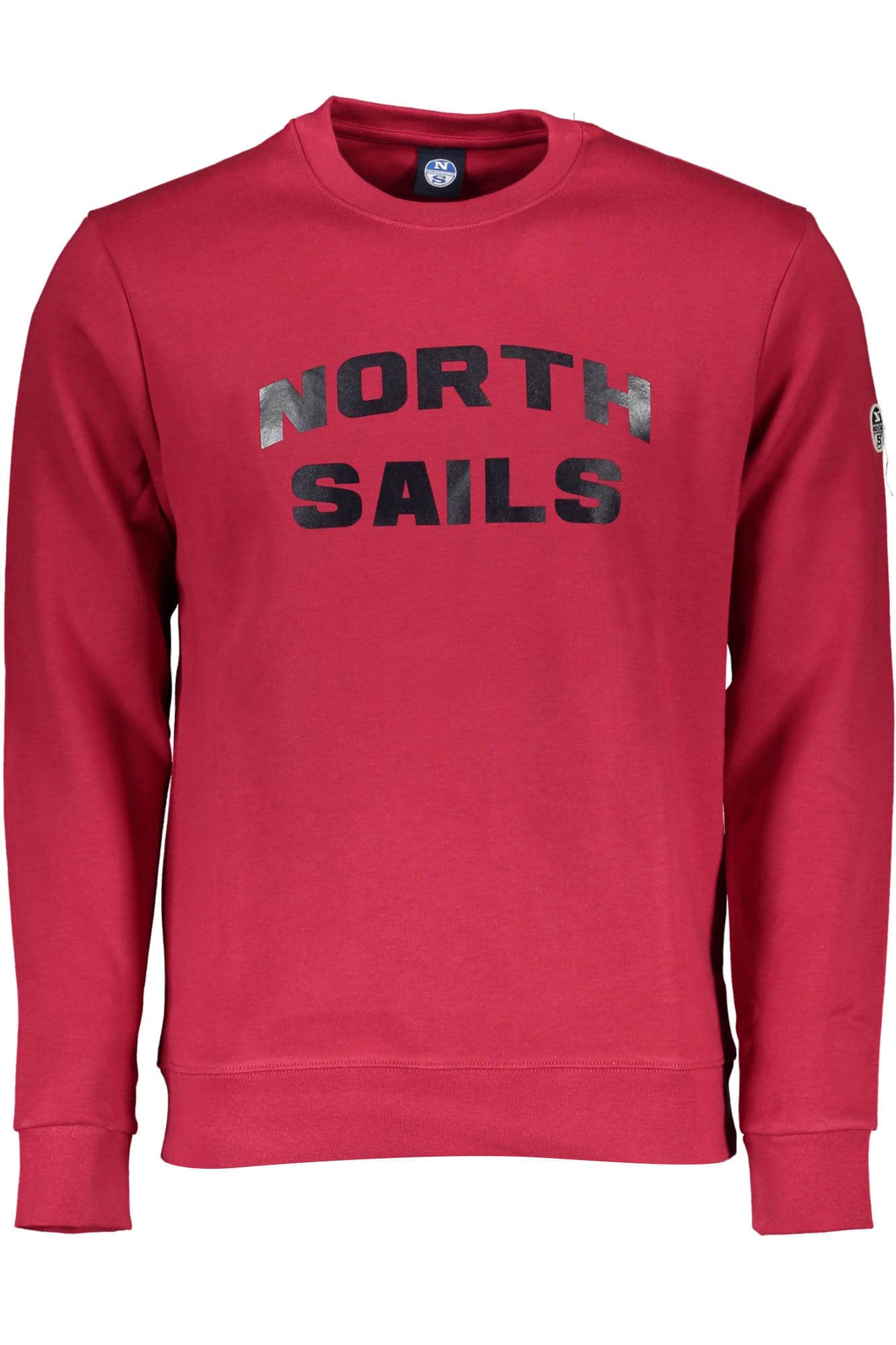 North Sails rojo hombre con cremallera sudadera