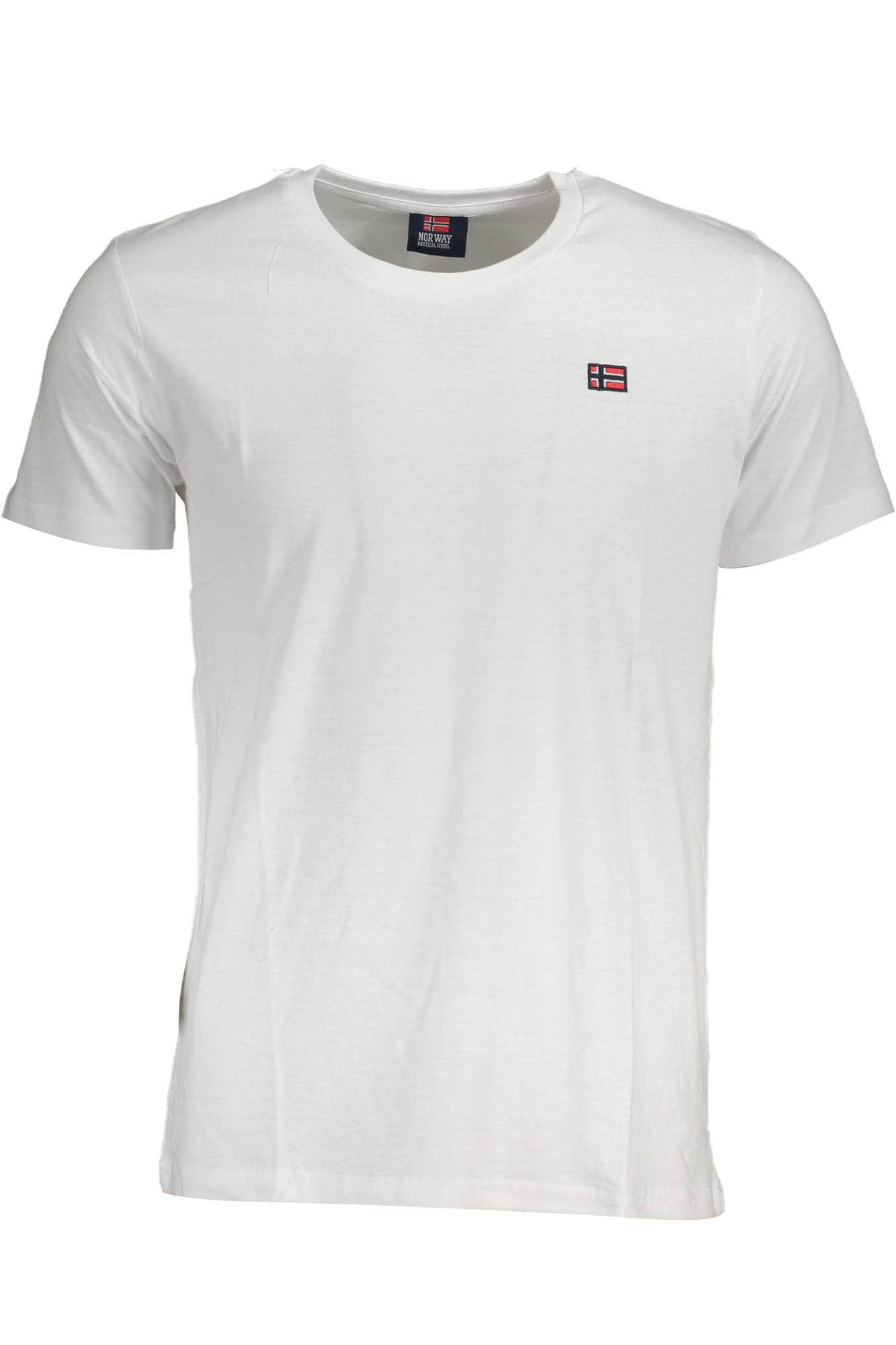 Norway 1963 hombre manga corta t-camisa blanco