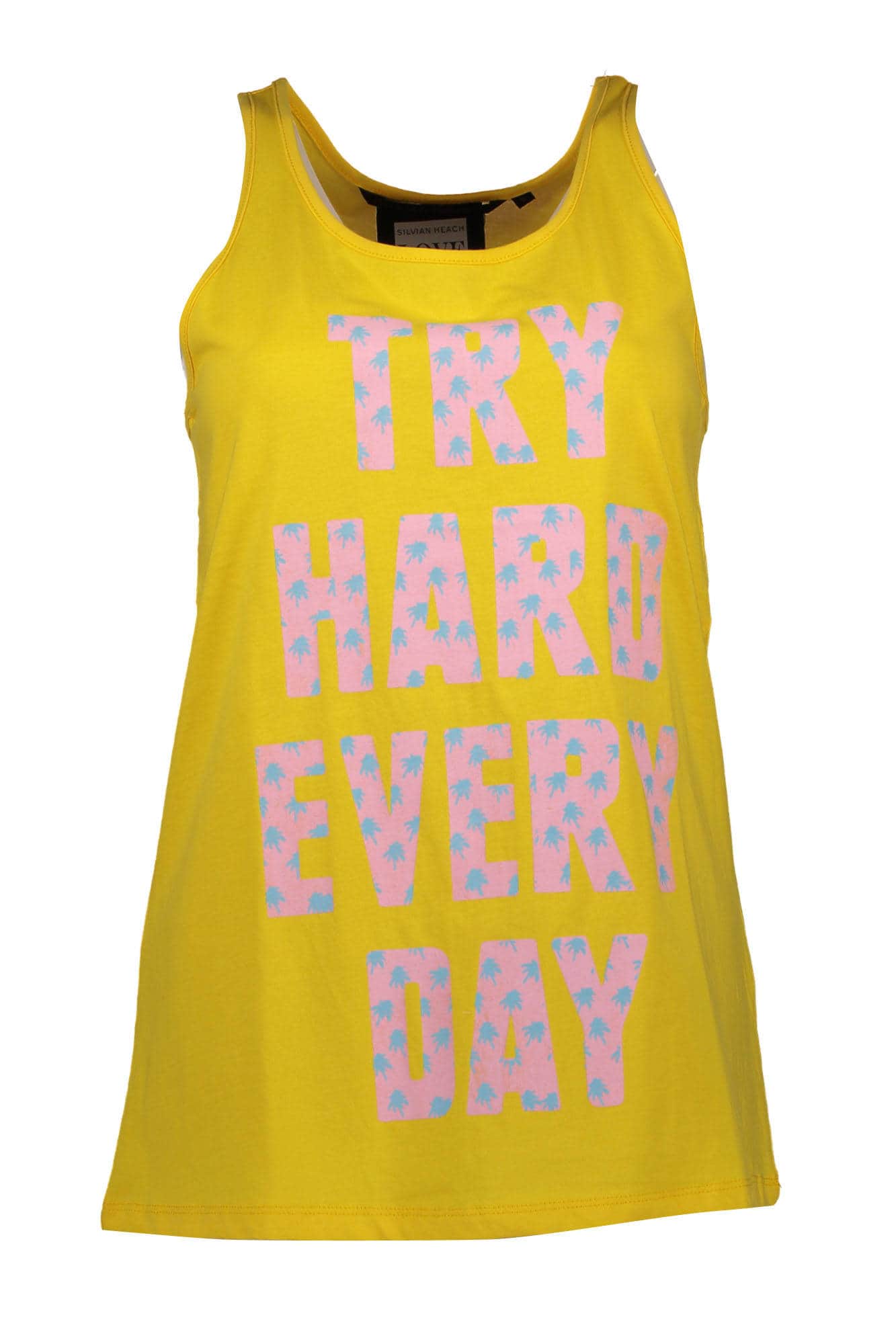Silvian Heach american camiseta de tirantes mujer amarillo