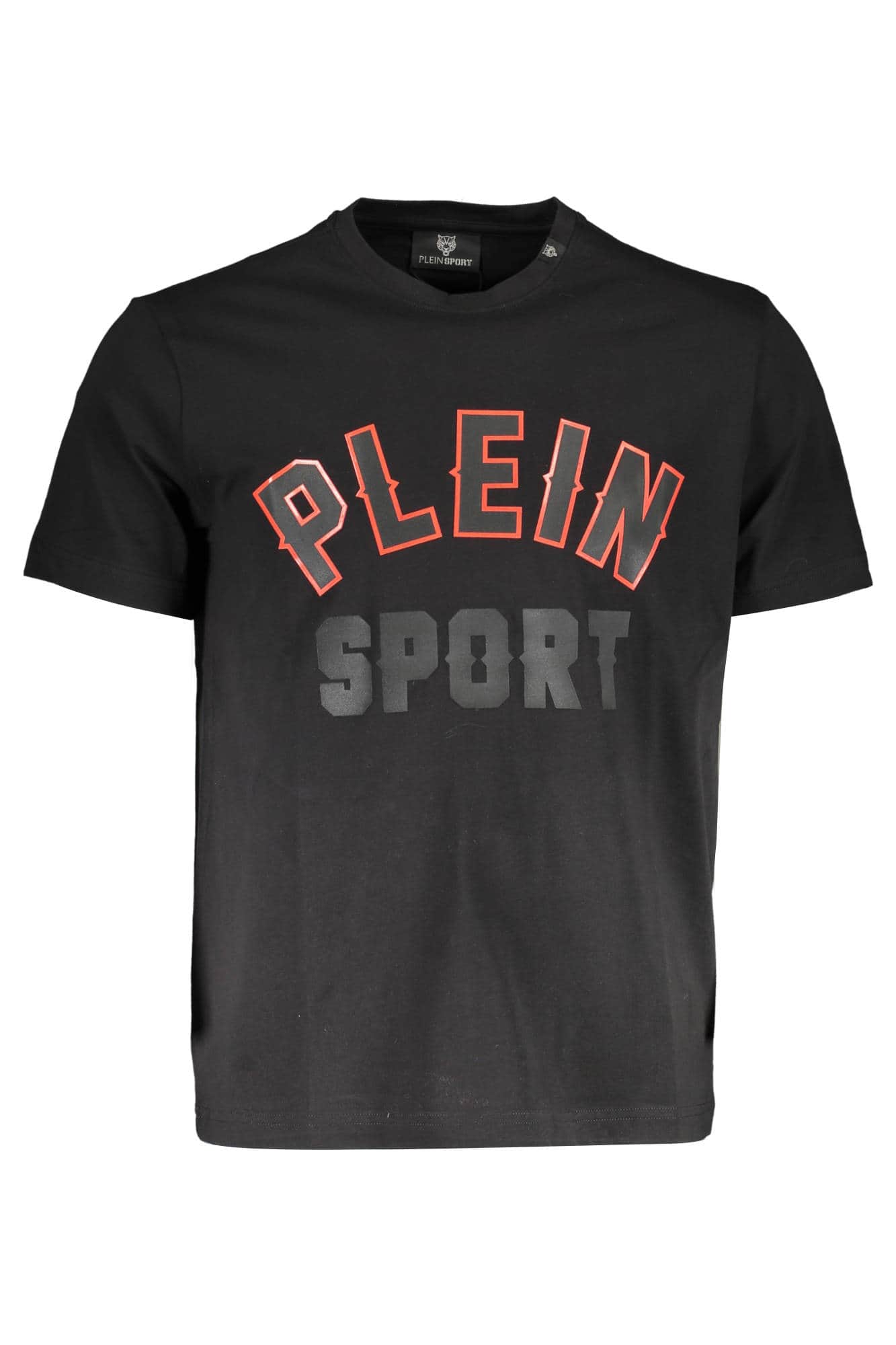 Plein Sport manga corta t-camisa hombre negro
