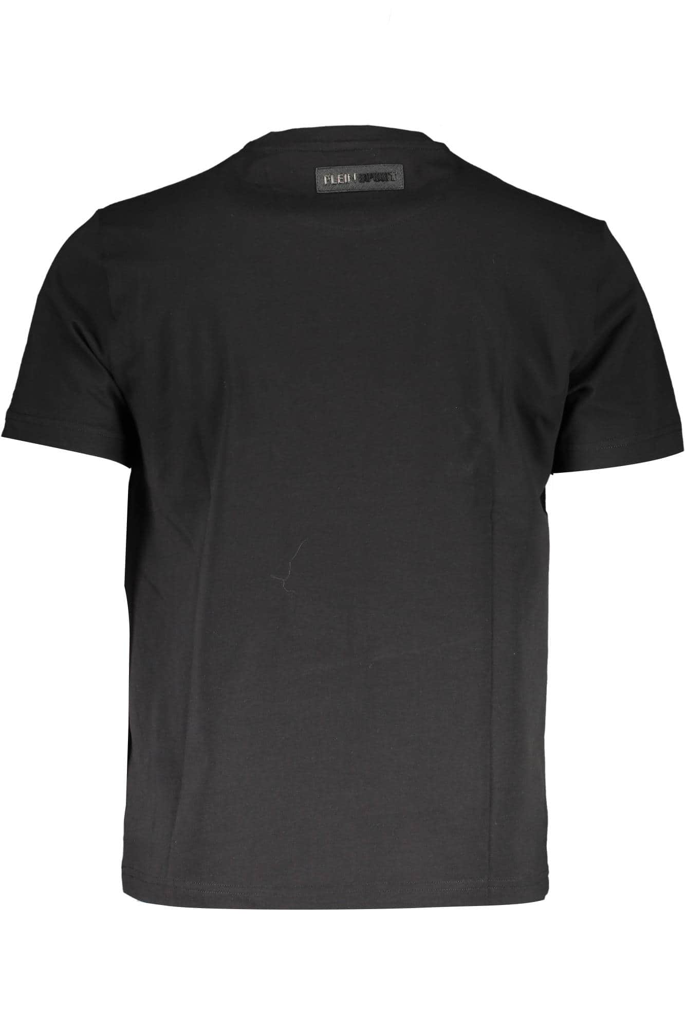 Plein Sport manga corta t-camisa hombre negro