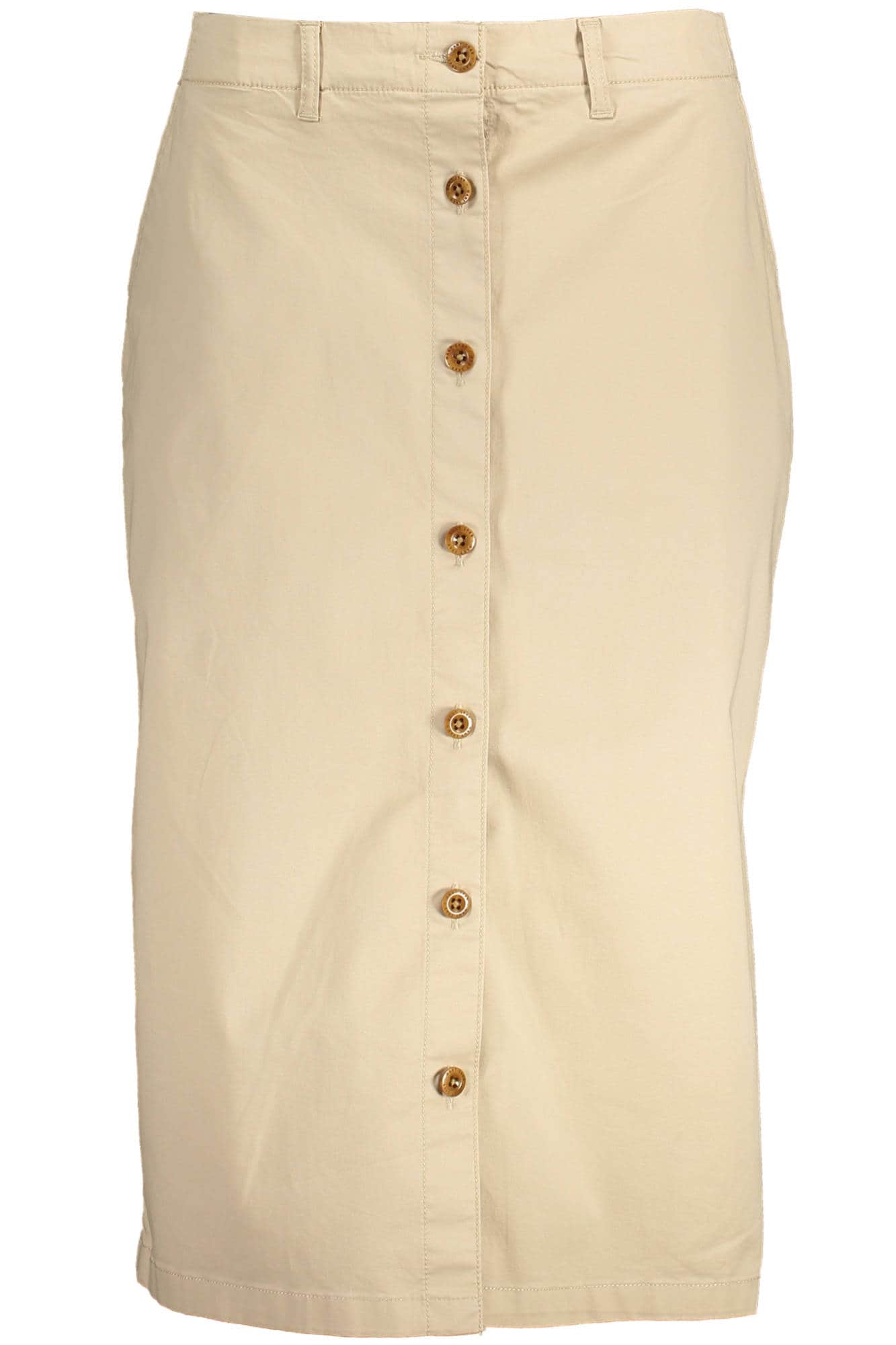 Gant mujer beige falda midi